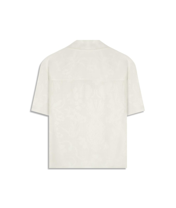 Camisa Robin Jacquard Viscose Branco