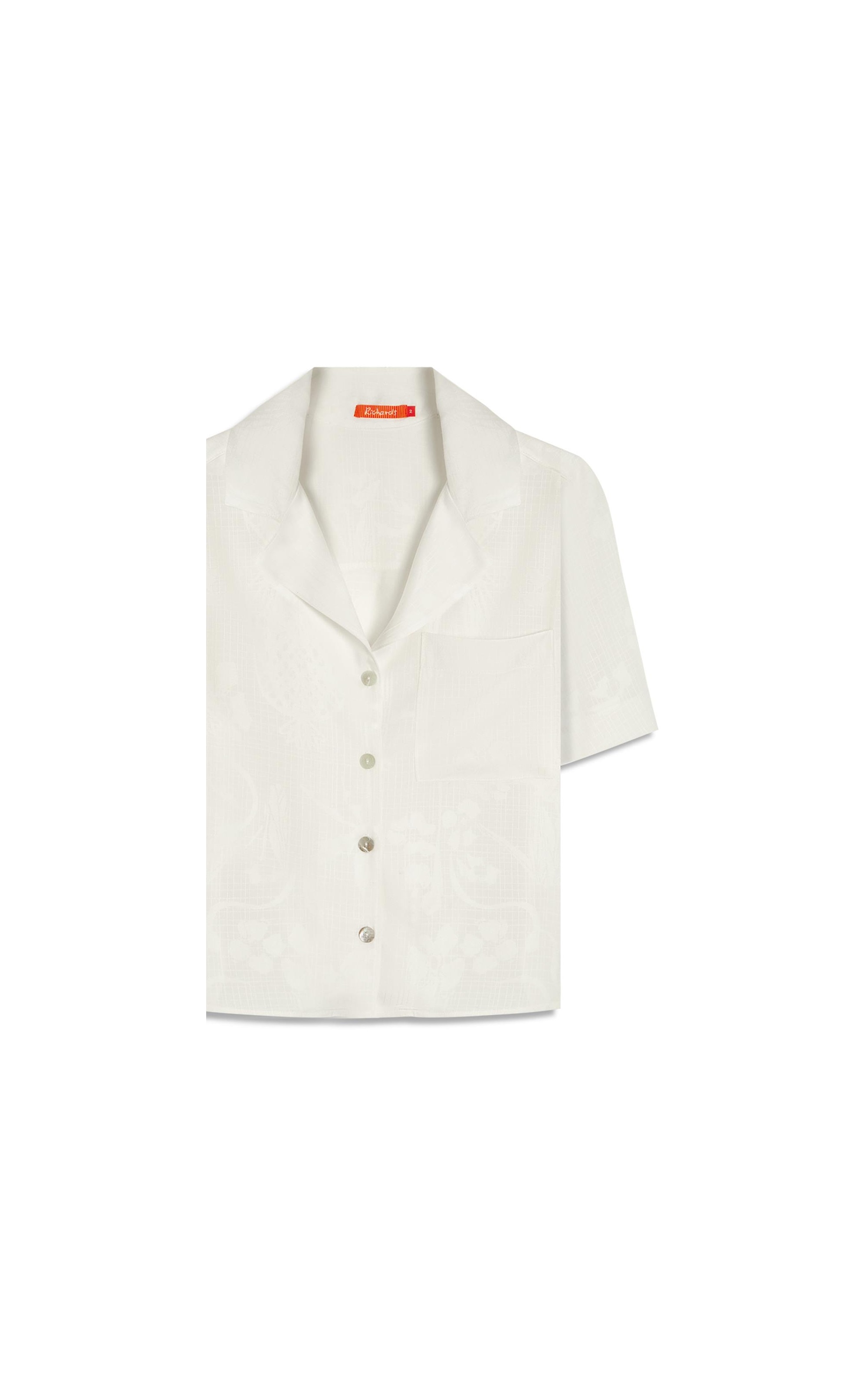 Camisa Robin Jacquard Viscose Branco