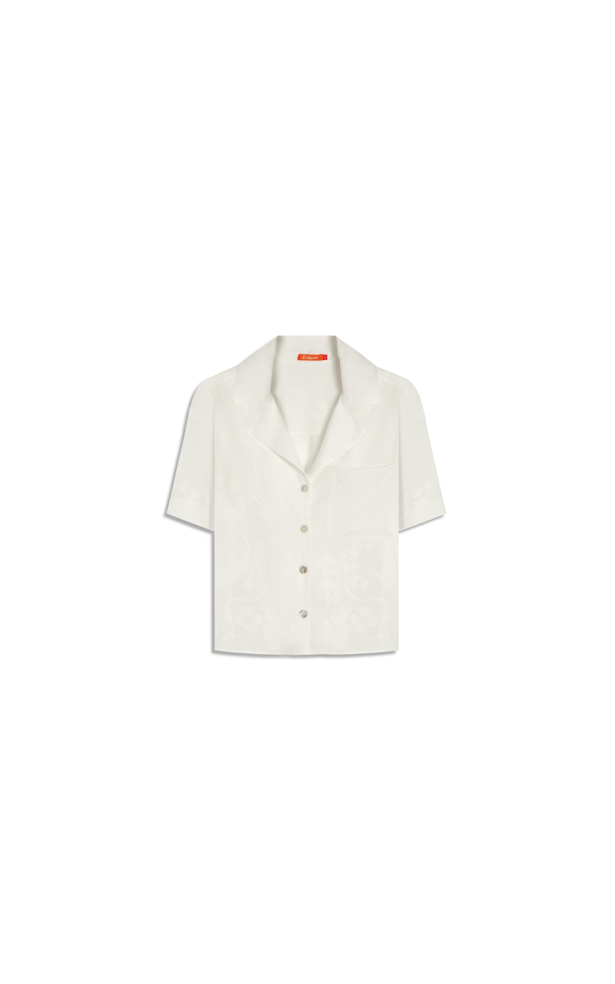 Camisa Robin Jacquard Viscose Branco