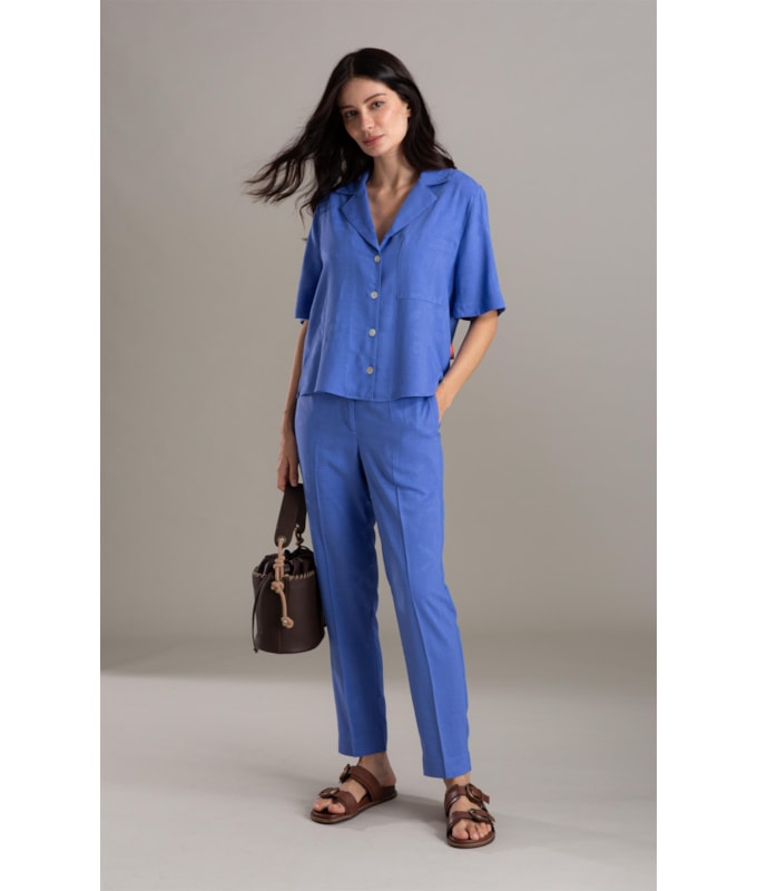 Camisa Robin Jacquard Viscose Hortencia