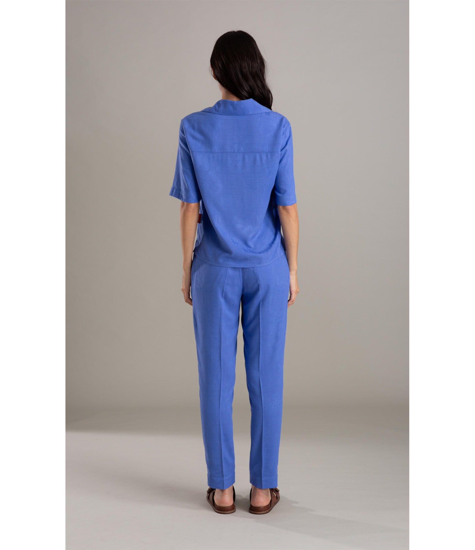 Camisa Robin Jacquard Viscose Hortencia