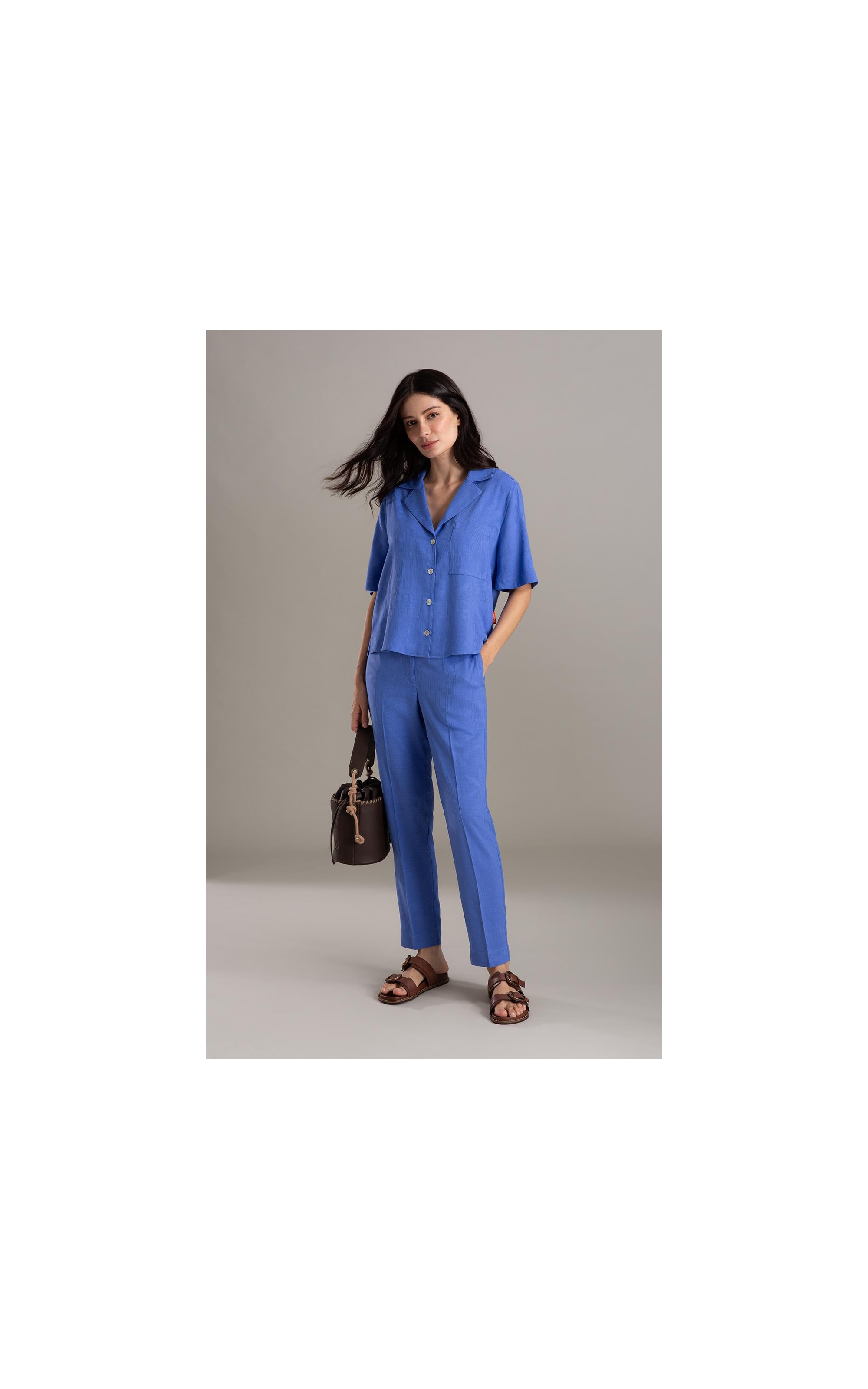 Camisa Robin Jacquard Viscose Hortencia