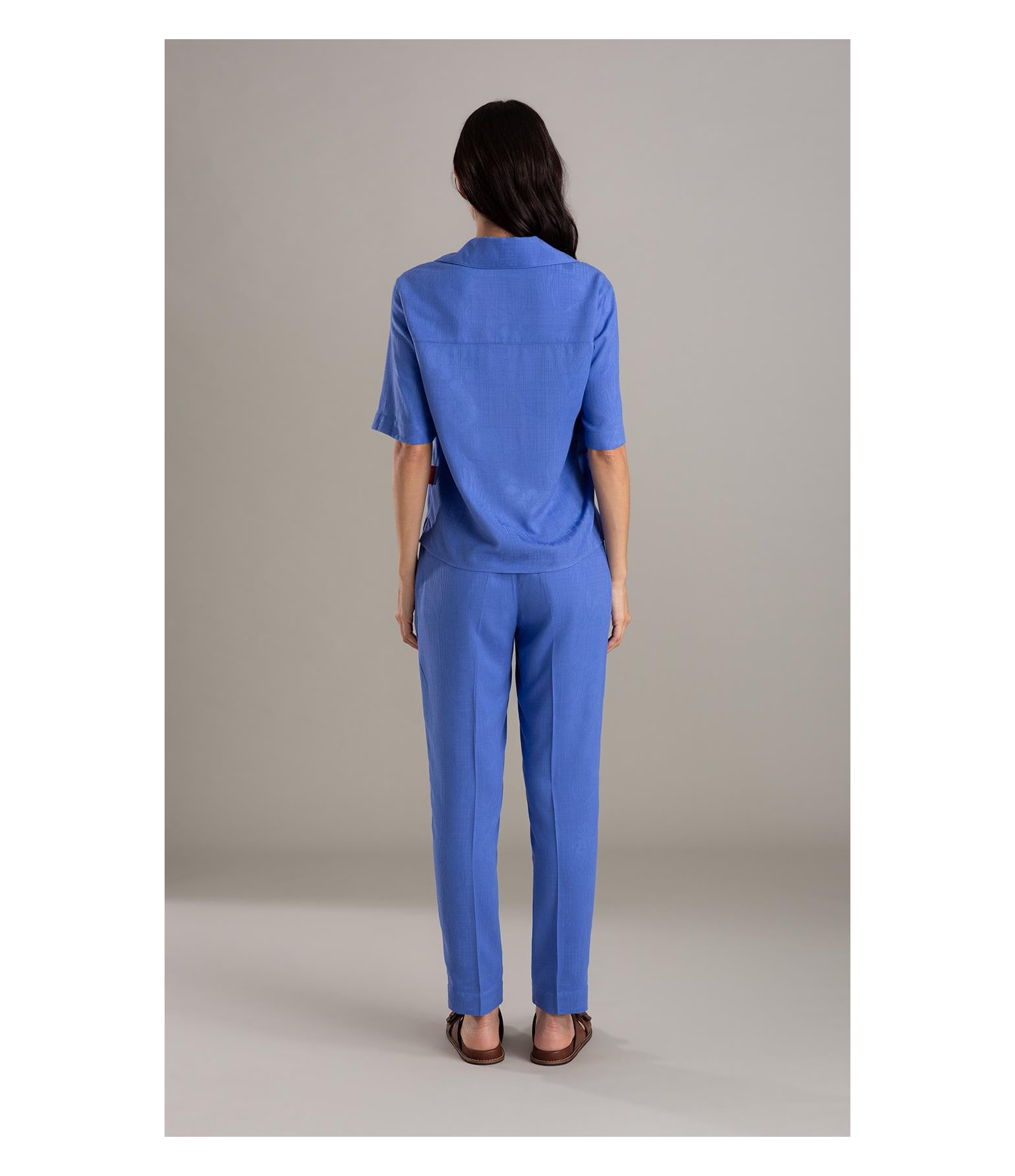 Camisa Robin Jacquard Viscose Hortencia