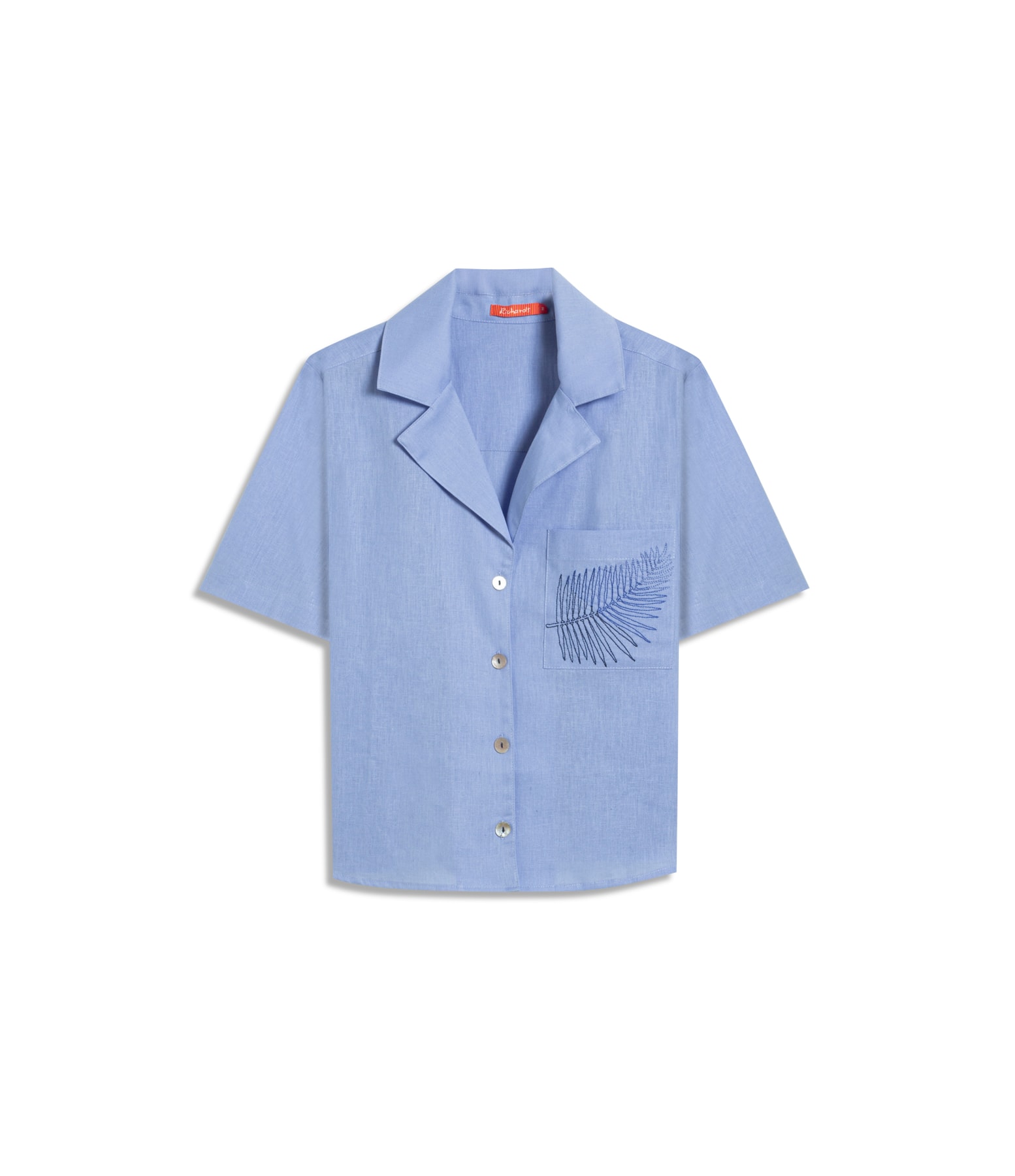 Camisa Robin Linho Blend Azul Chofer