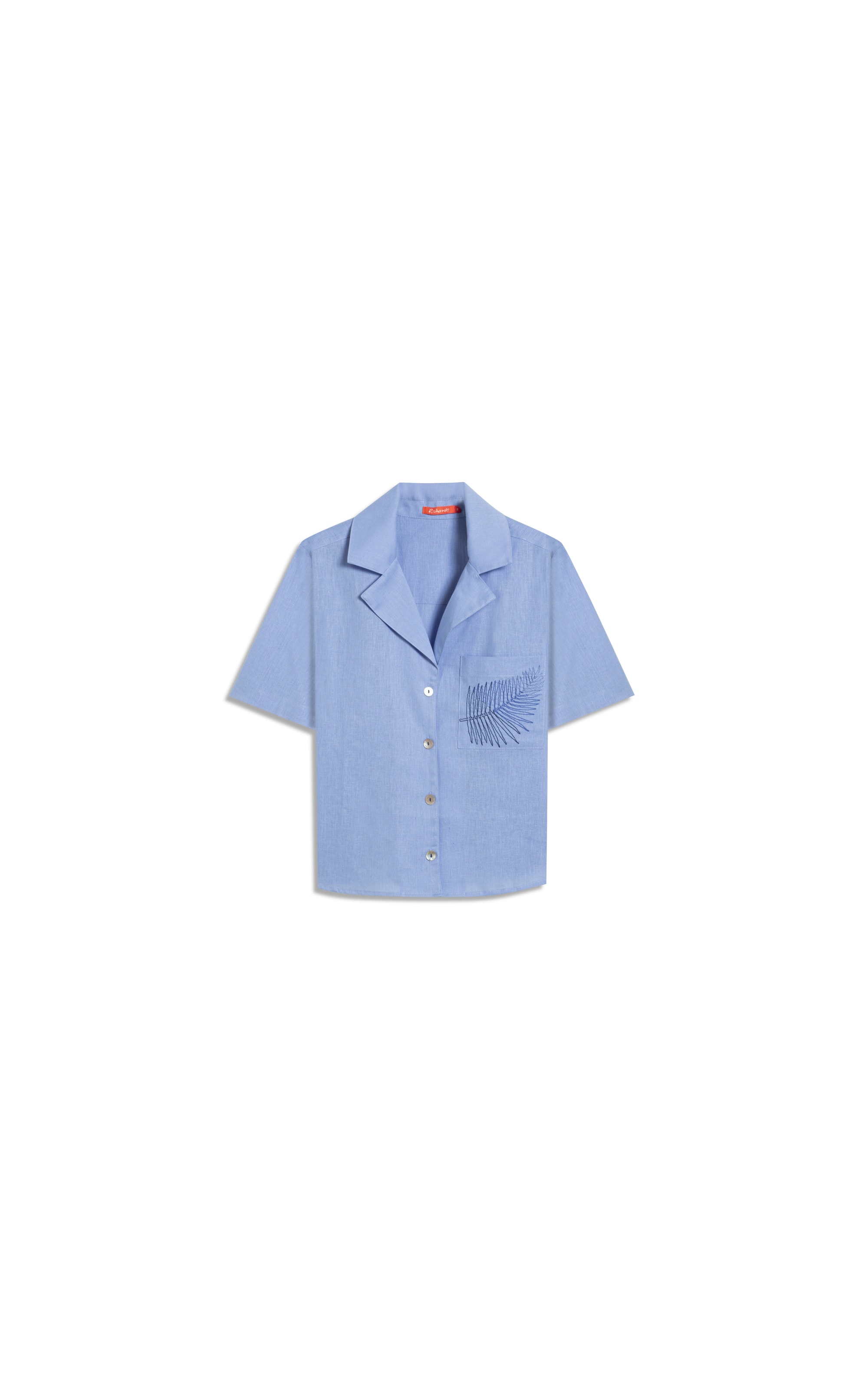 Camisa Robin Linho Blend Azul Chofer