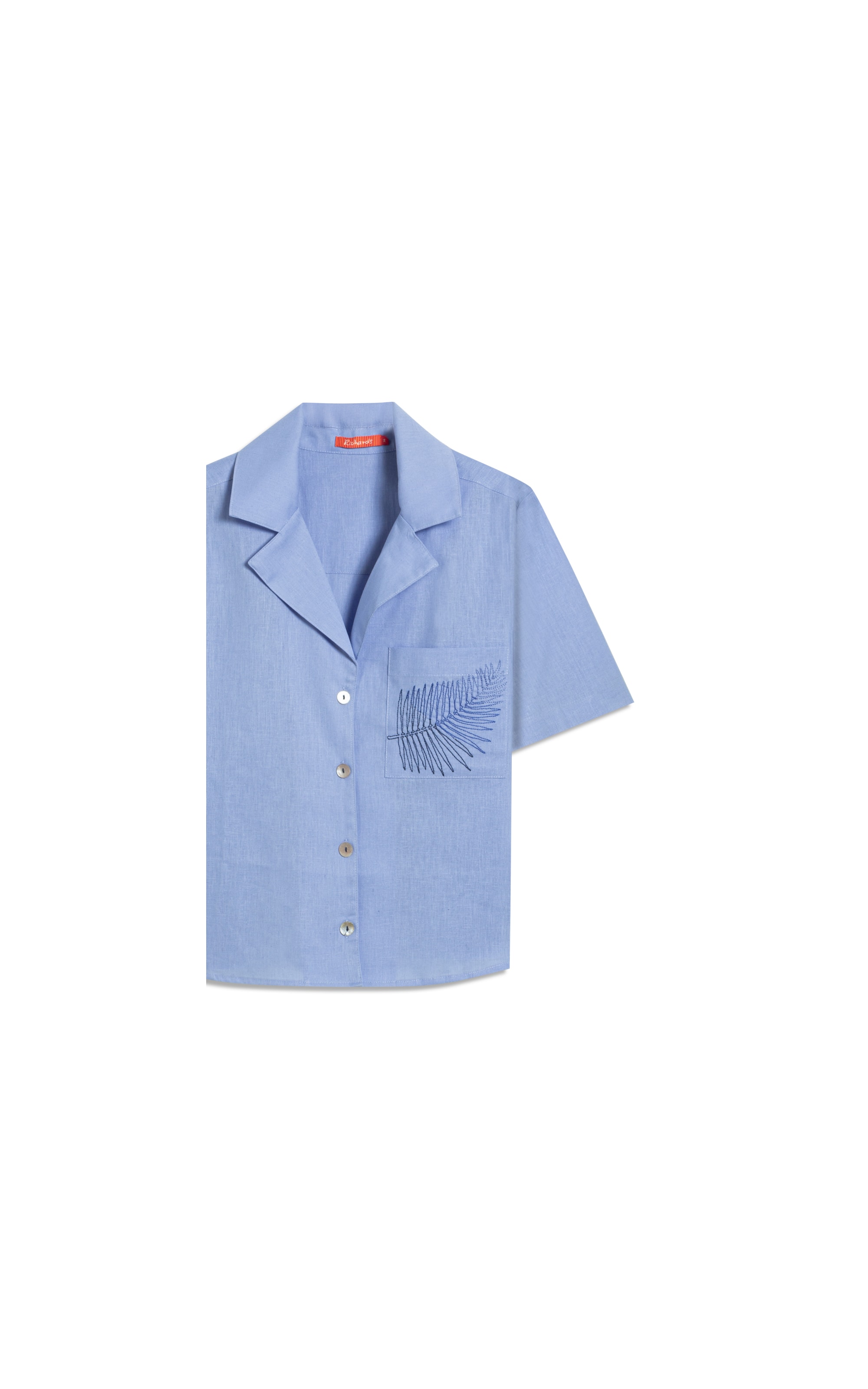 Camisa Robin Linho Blend Azul Chofer