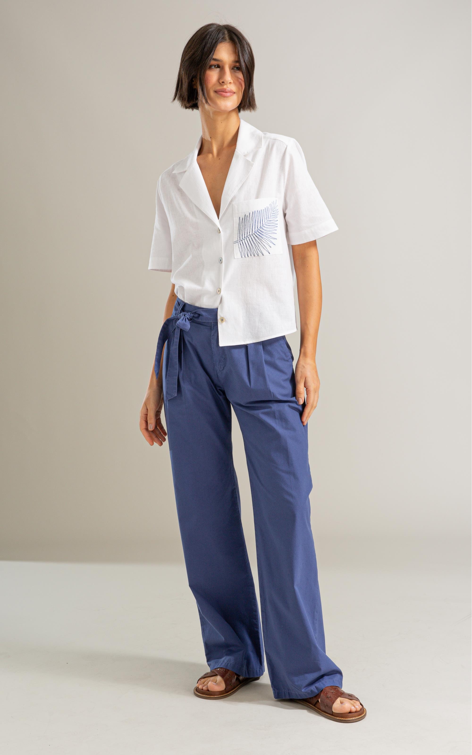 Camisa Robin Linho Blend Branco