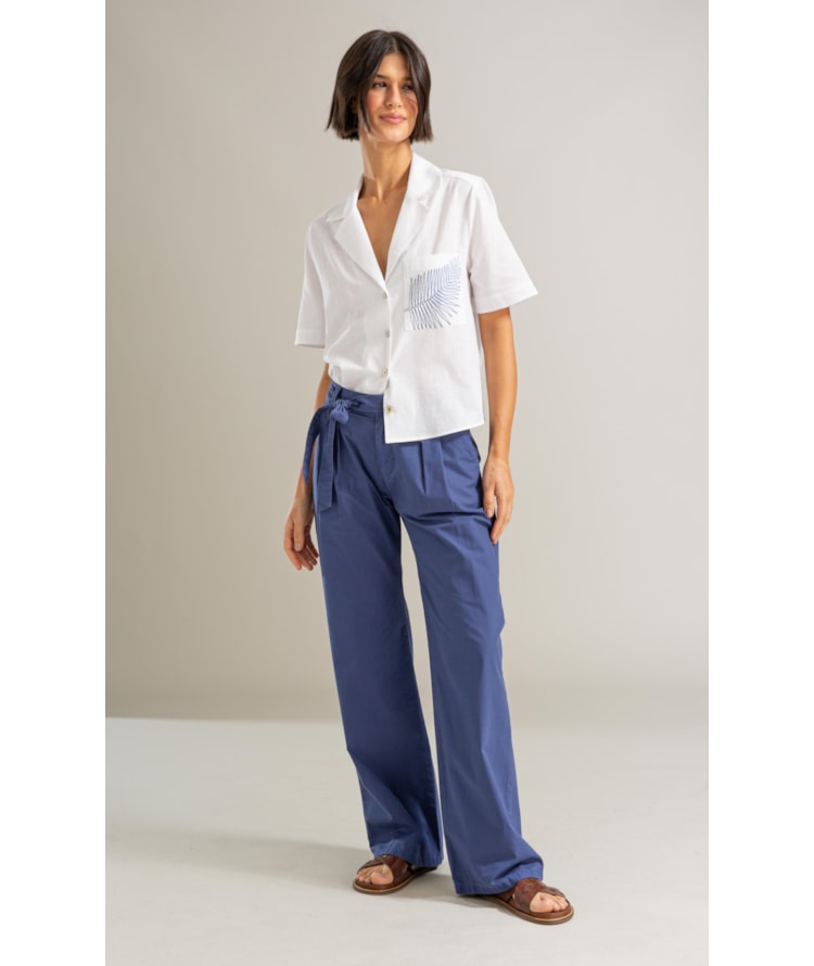 Camisa Robin Linho Blend Branco