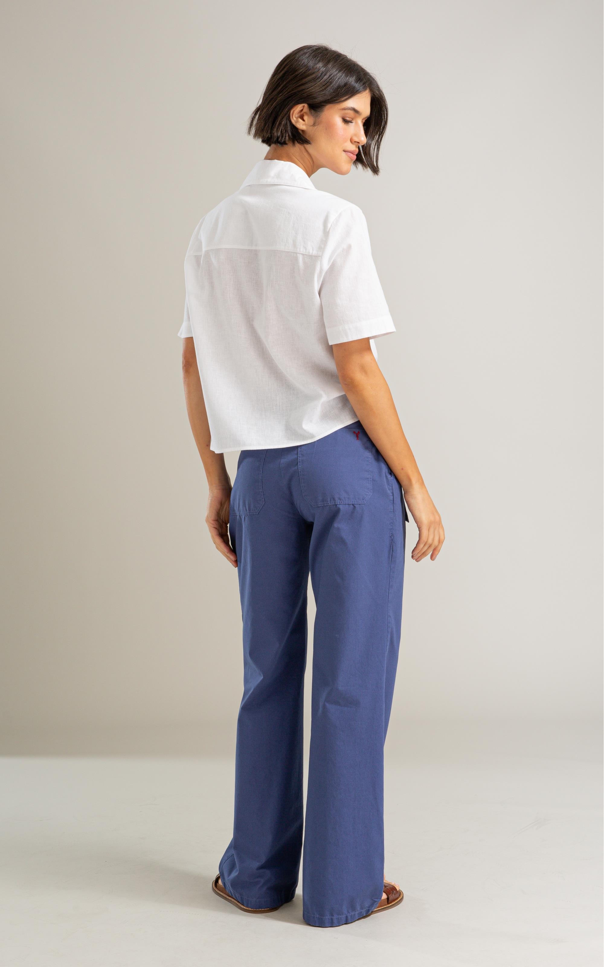 Camisa Robin Linho Blend Branco