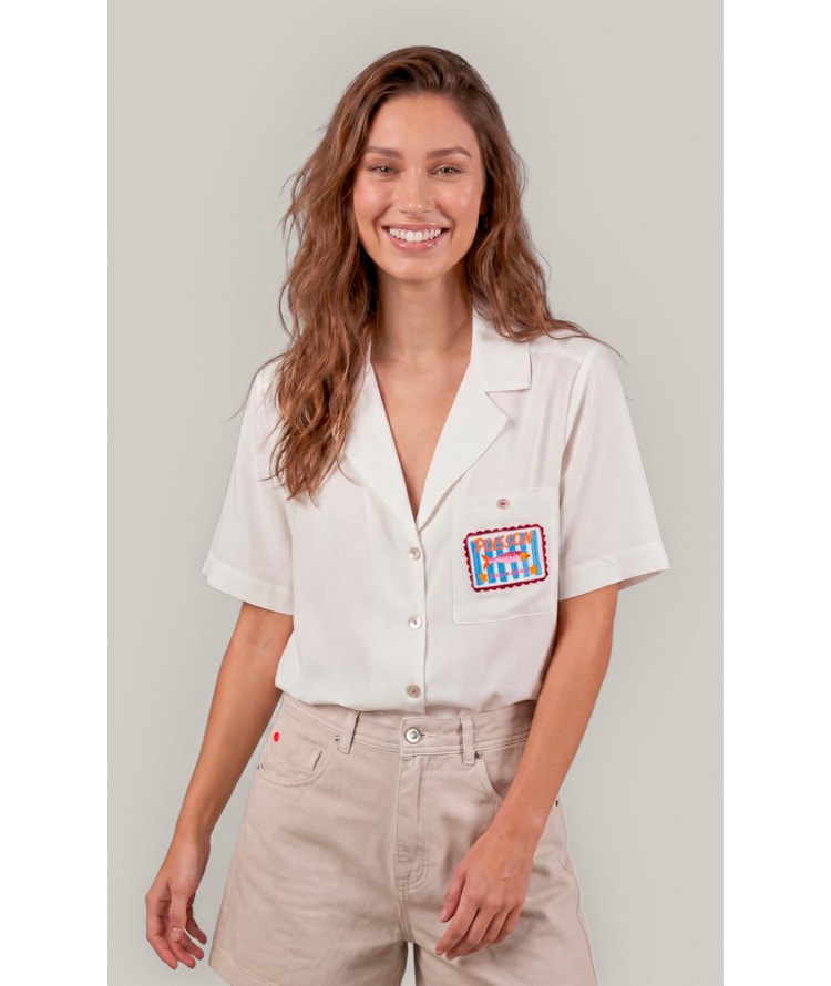 Camisa Robin Linho Blend Branco