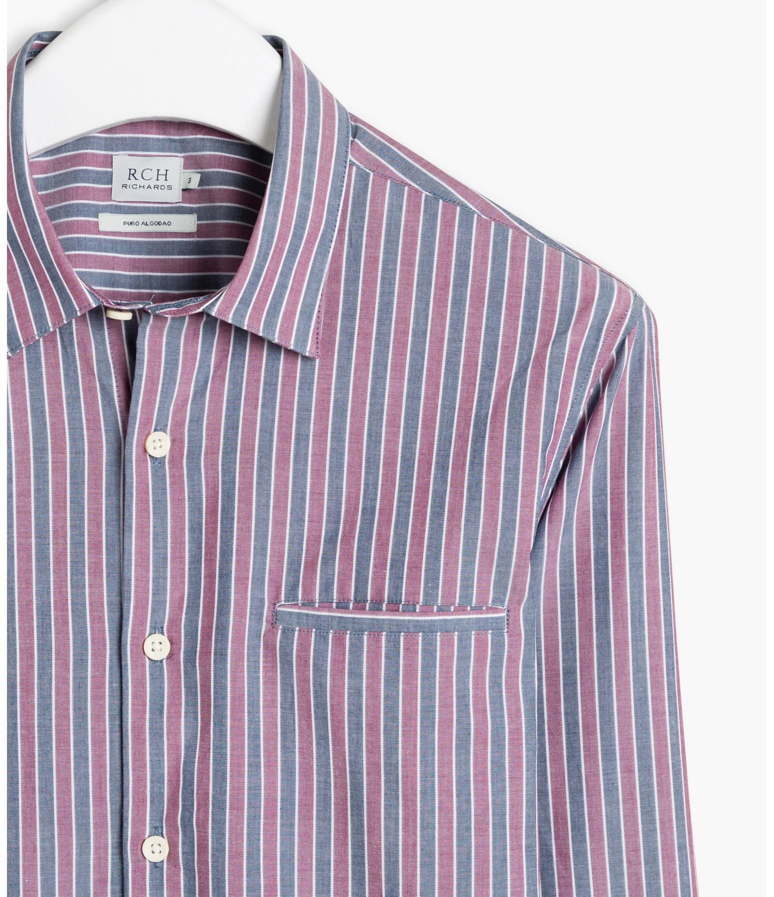 Camisa Roma Voile Ml Vinho