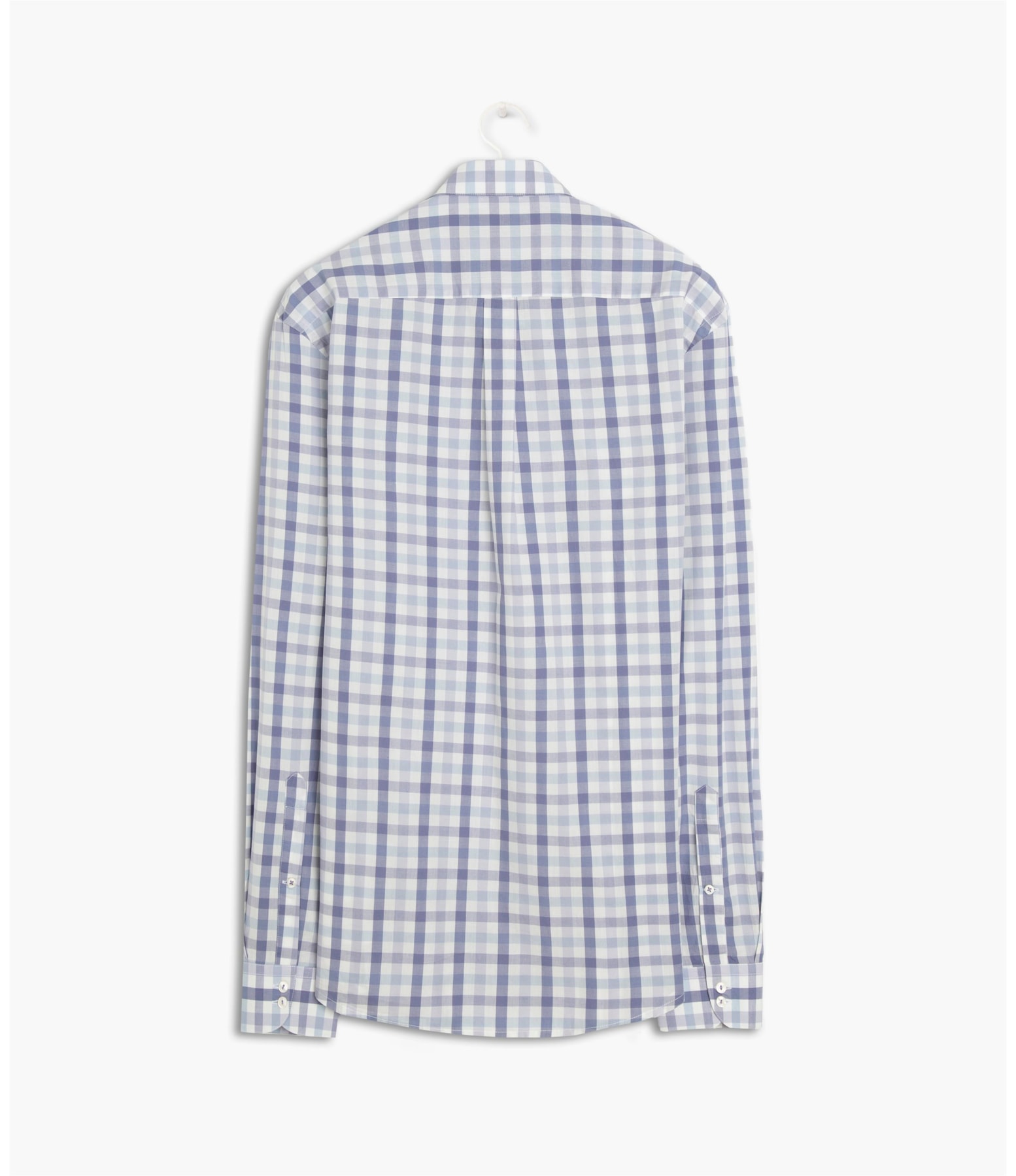Camisa Roma Xadrez Ml Azul Bic