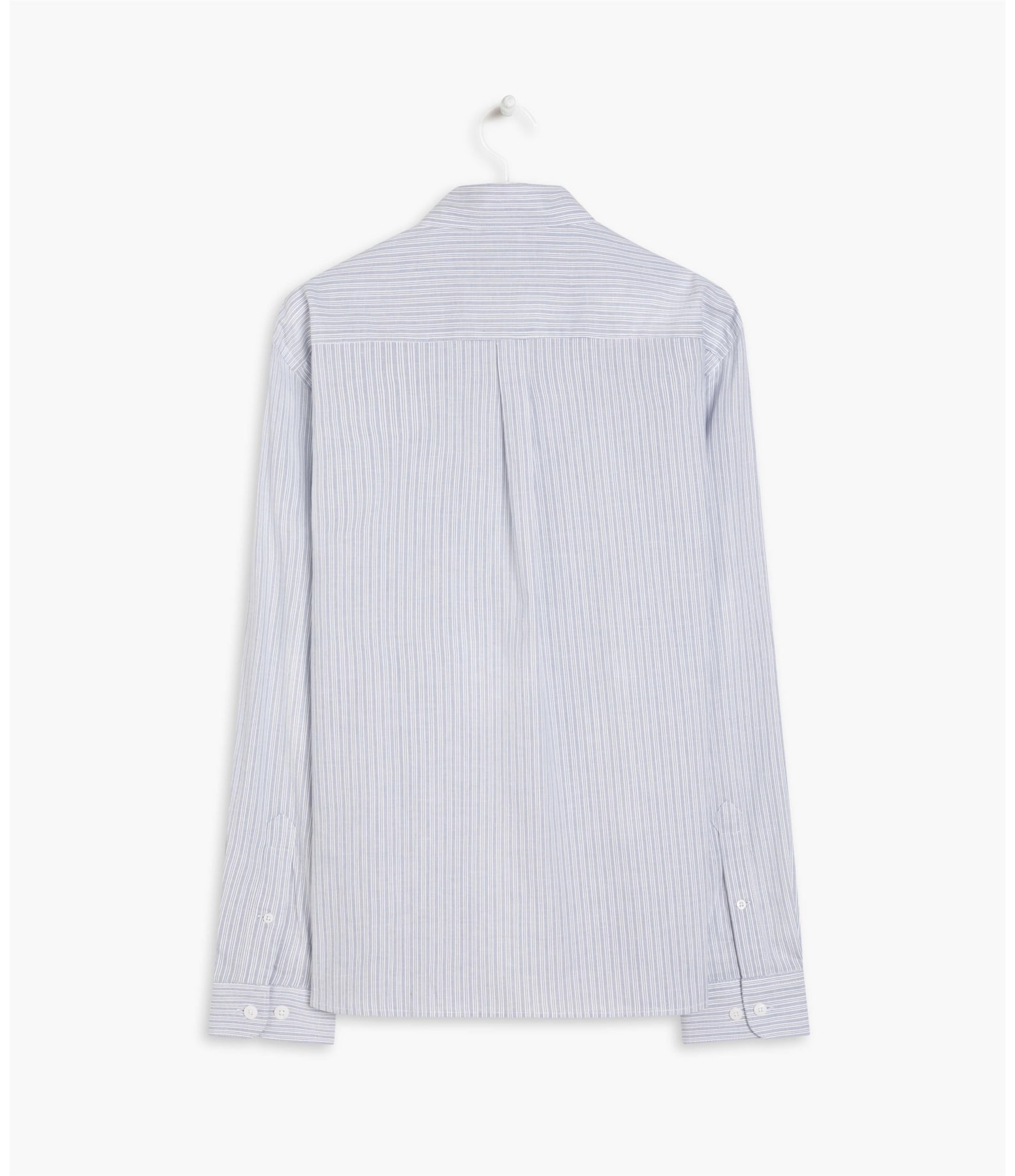 Camisa Romeu Listrada Ml Azul Bic