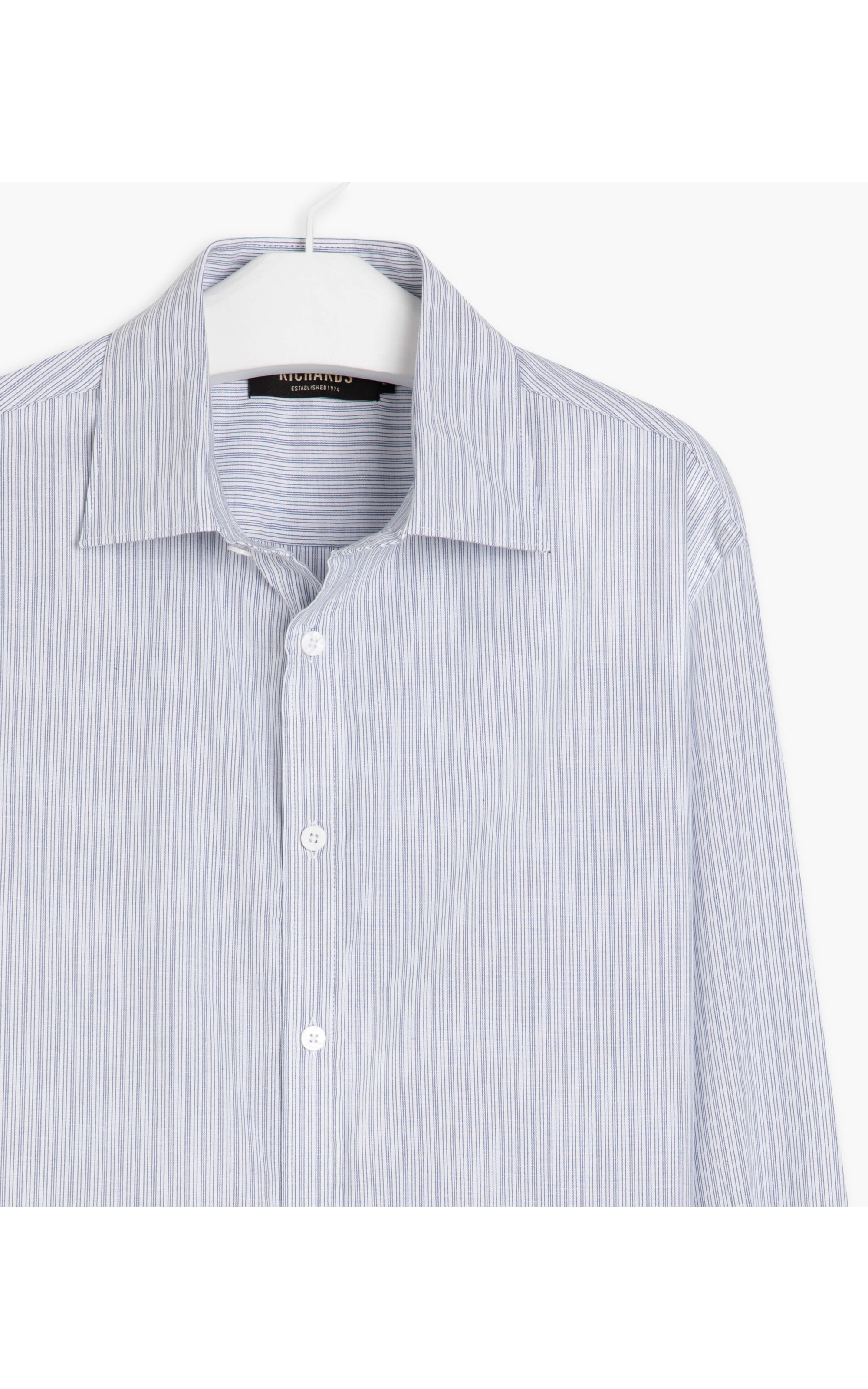 Camisa Romeu Listrada Ml Azul Bic