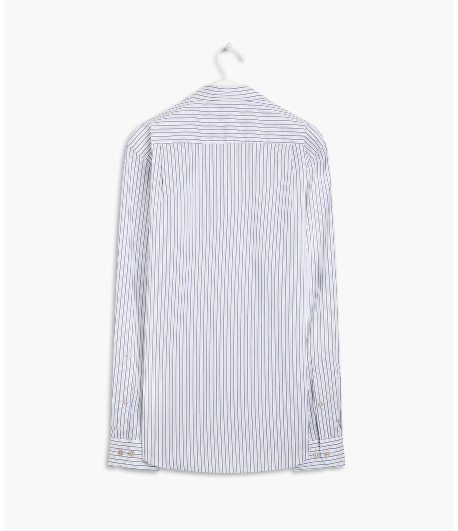 Camisa Romeu Listrada Ml  Cinza Claro