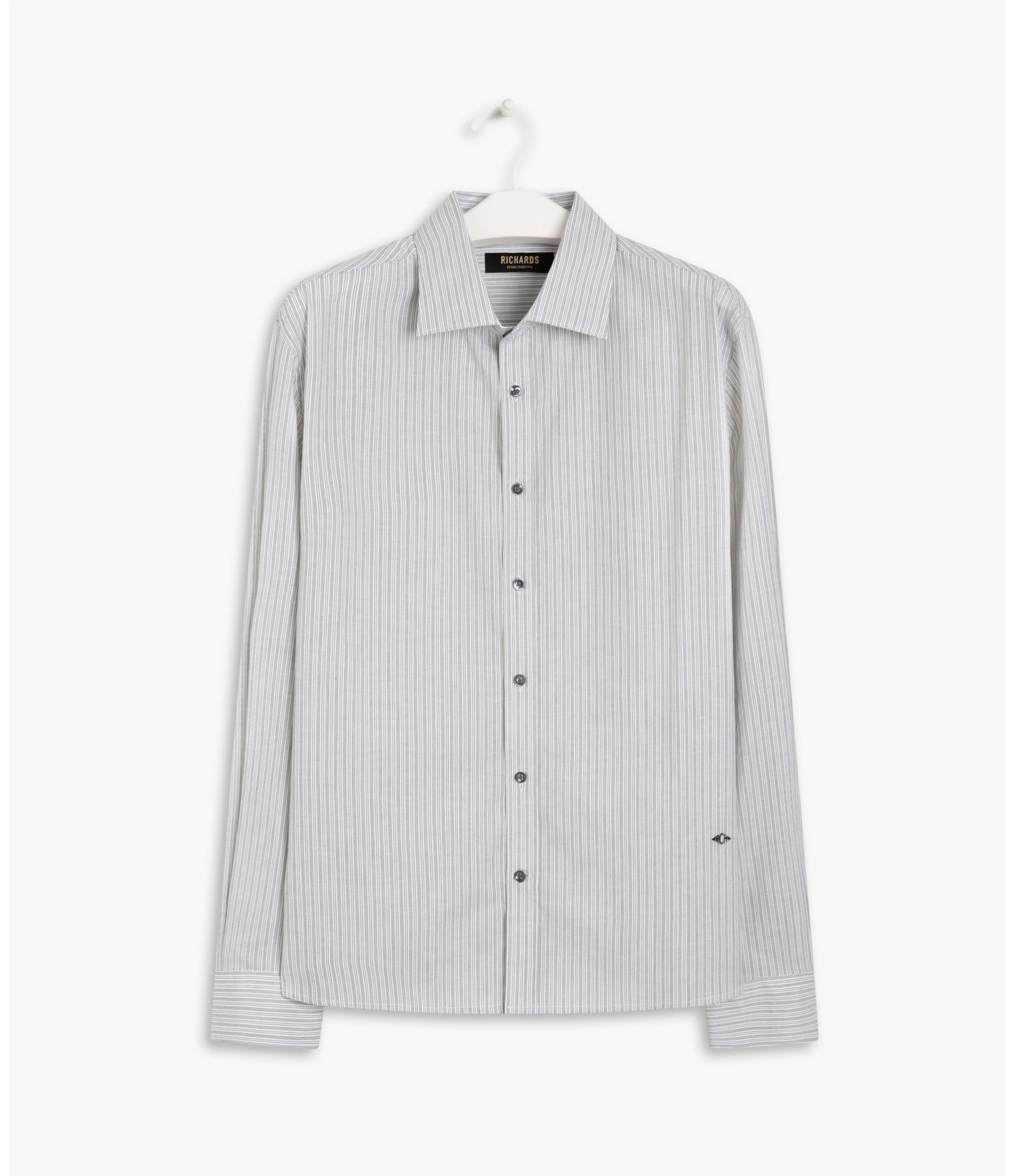 Camisa Romeu Listrada Ml Preto