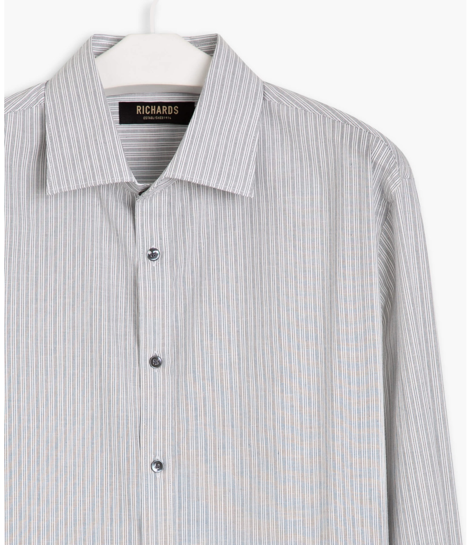 Camisa Romeu Listrada Ml Preto