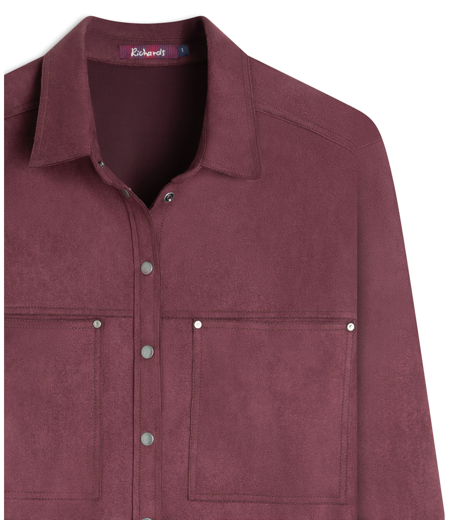 Camisa Saigon Suede Dark Wine