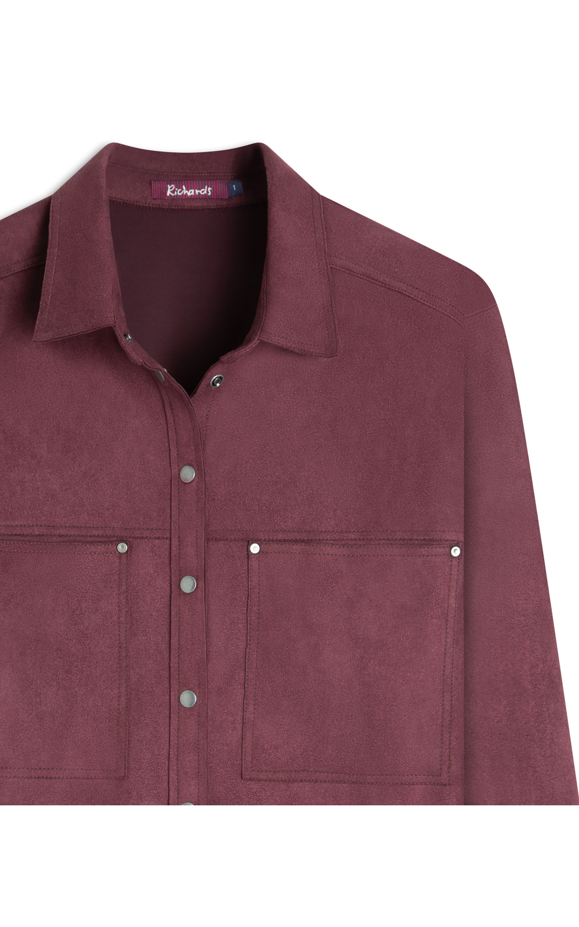 Camisa Saigon Suede Dark Wine