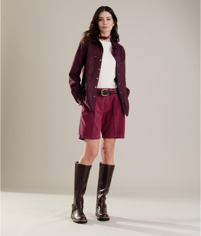 Camisa Saigon Suede Dark Wine