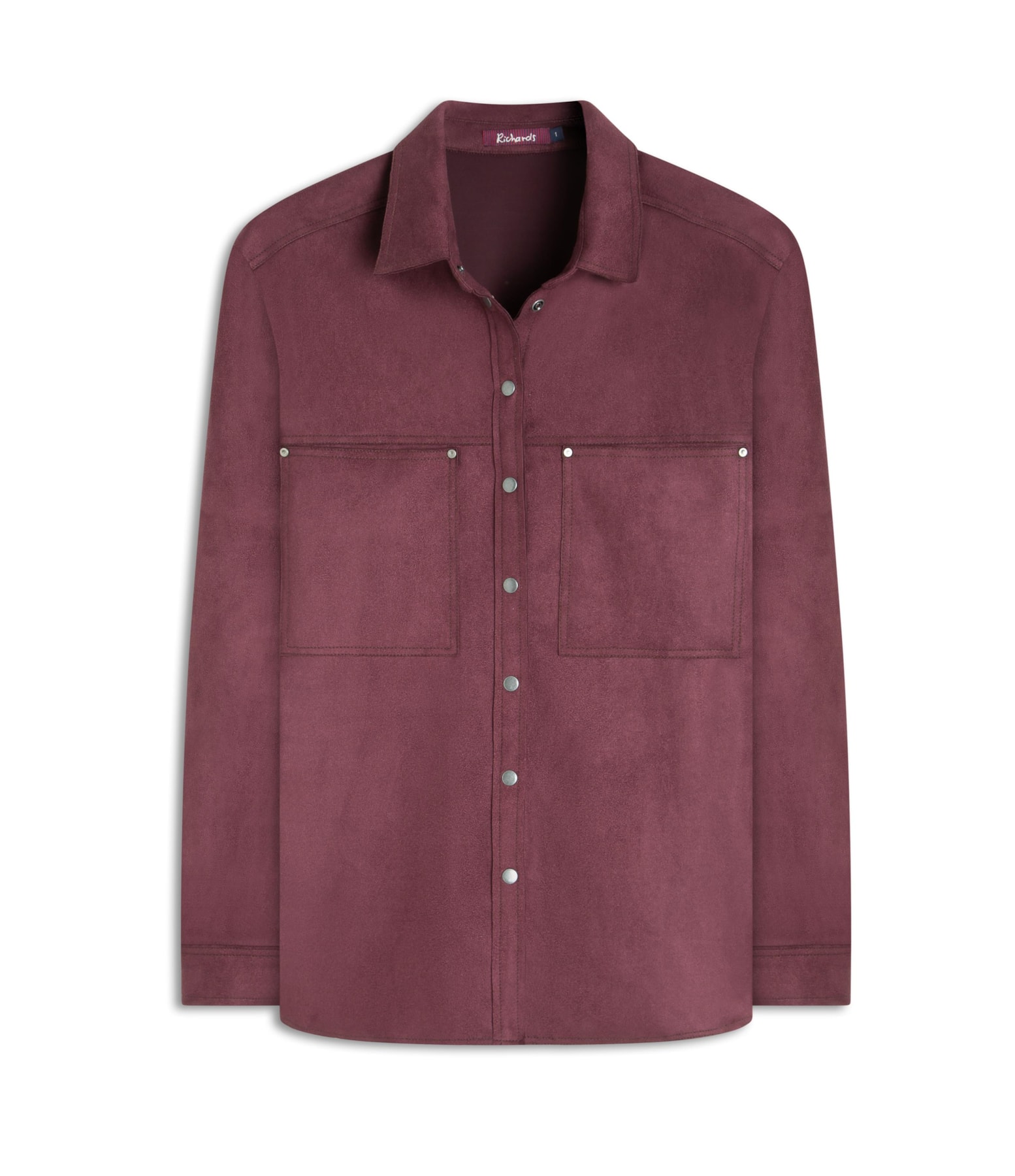 Camisa Saigon Suede Dark Wine