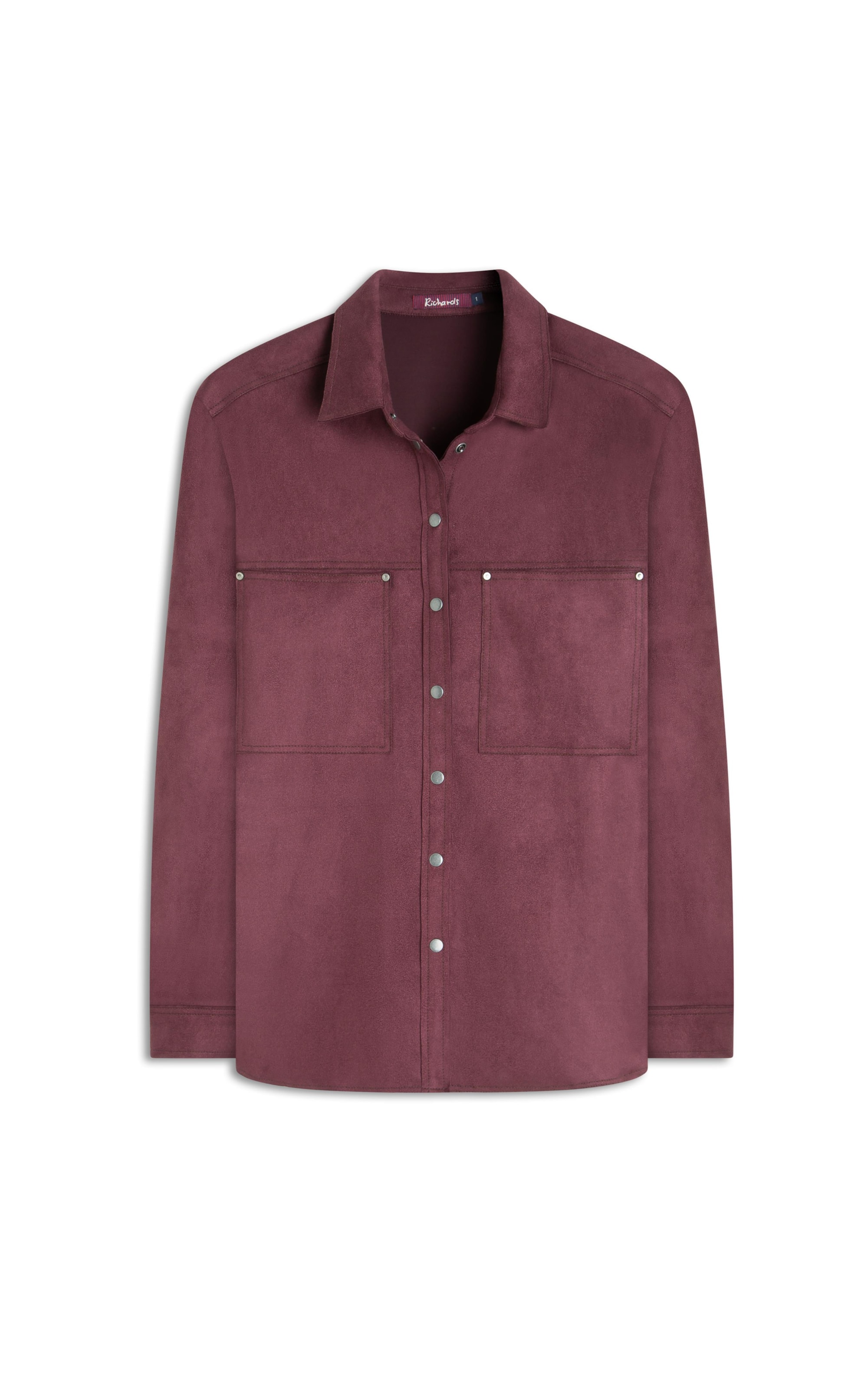 Camisa Saigon Suede Dark Wine