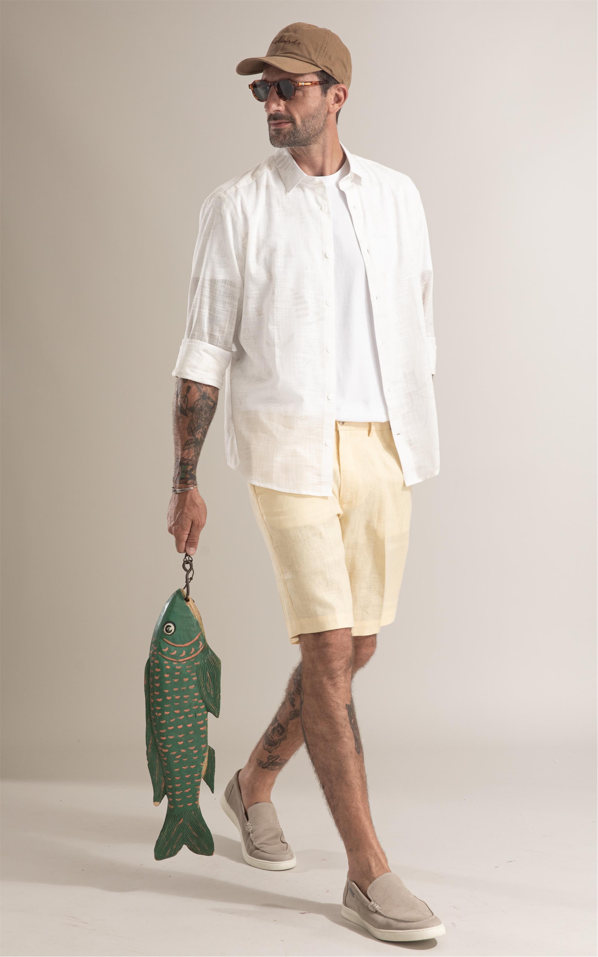 Camisa Sailor Areia