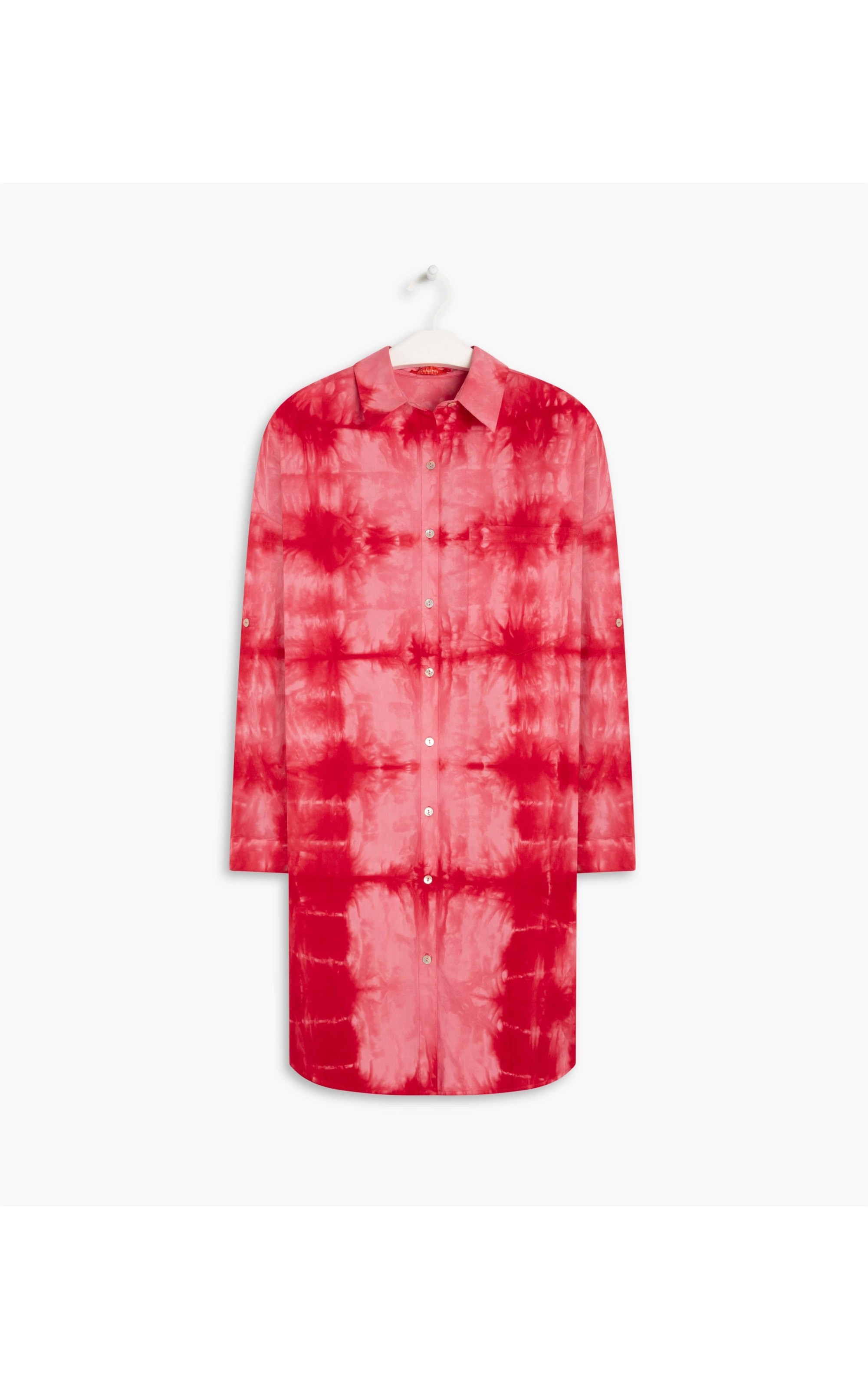  Camisa Sara Tie Dye Shell Vermelho