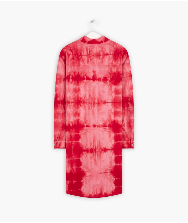  Camisa Sara Tie Dye Shell Vermelho