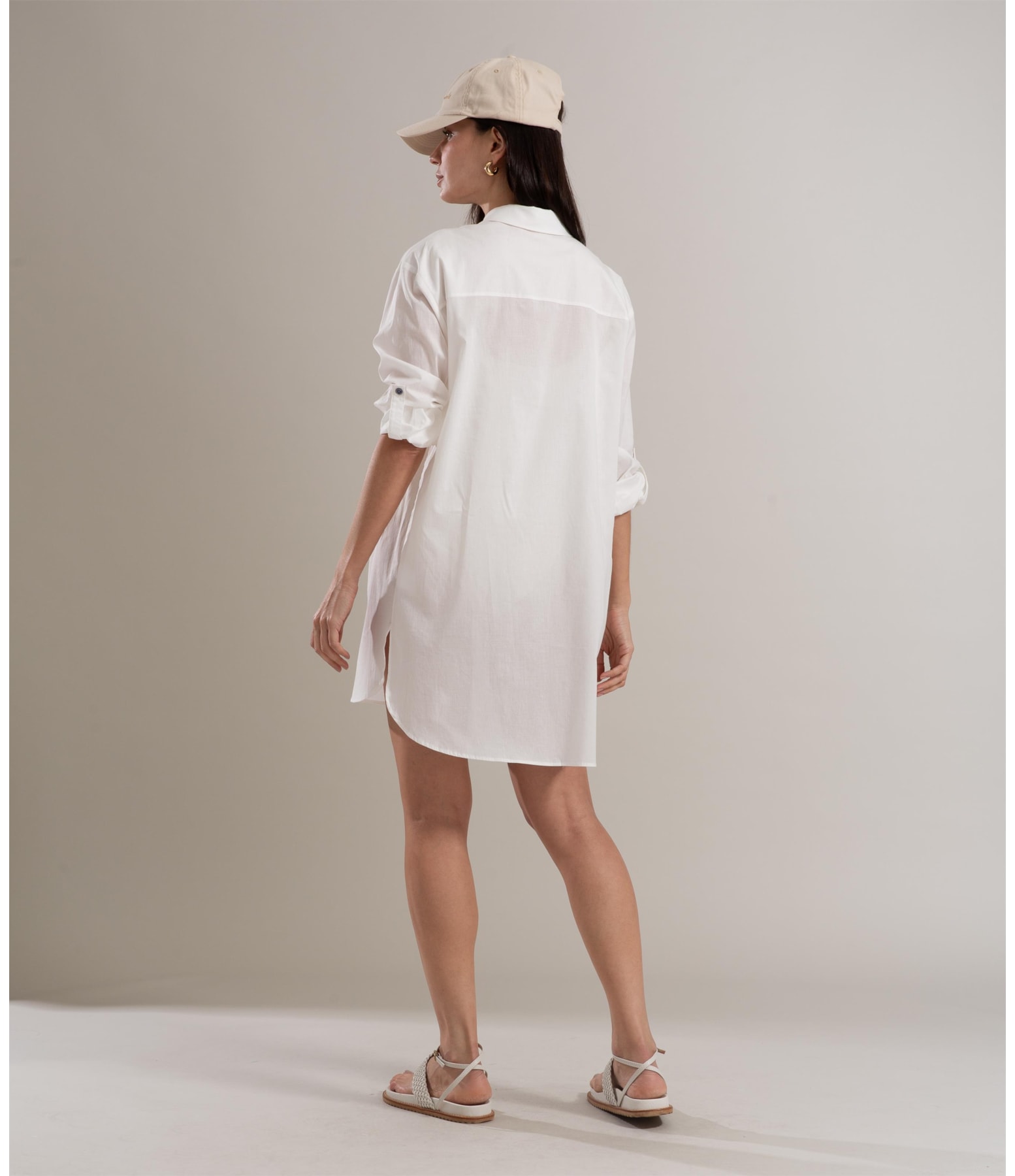 Camisa Sara Voil de Algodao Branco