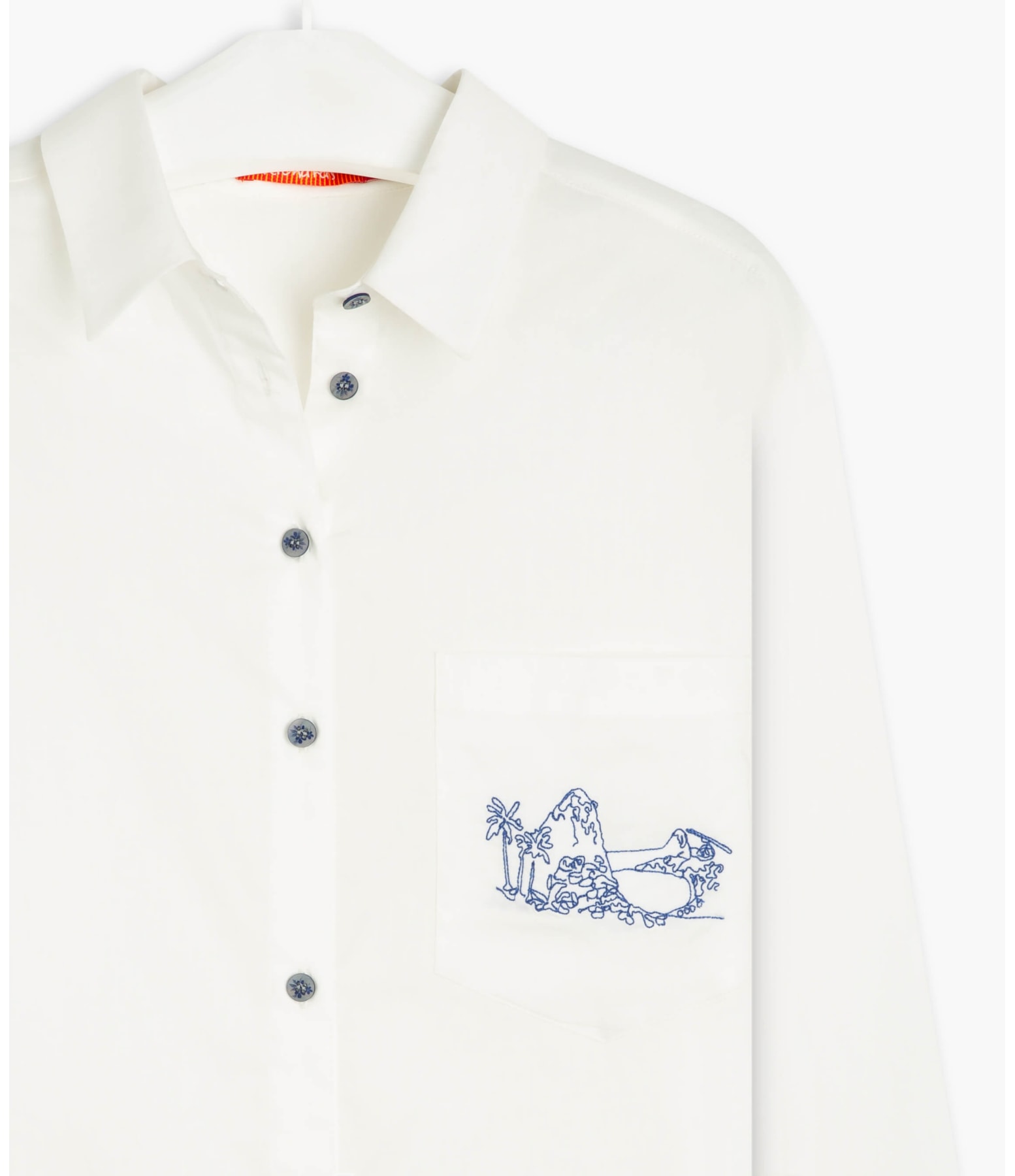 Camisa Sara Voil de Algodao Branco