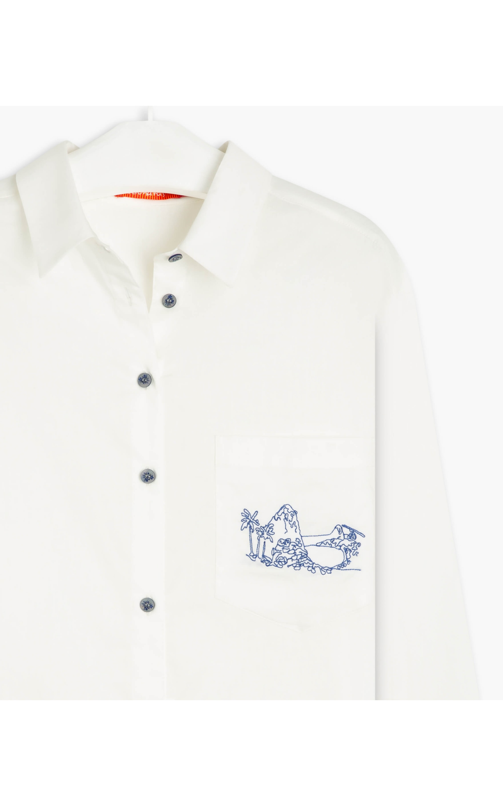 Camisa Sara Voil de Algodao Branco