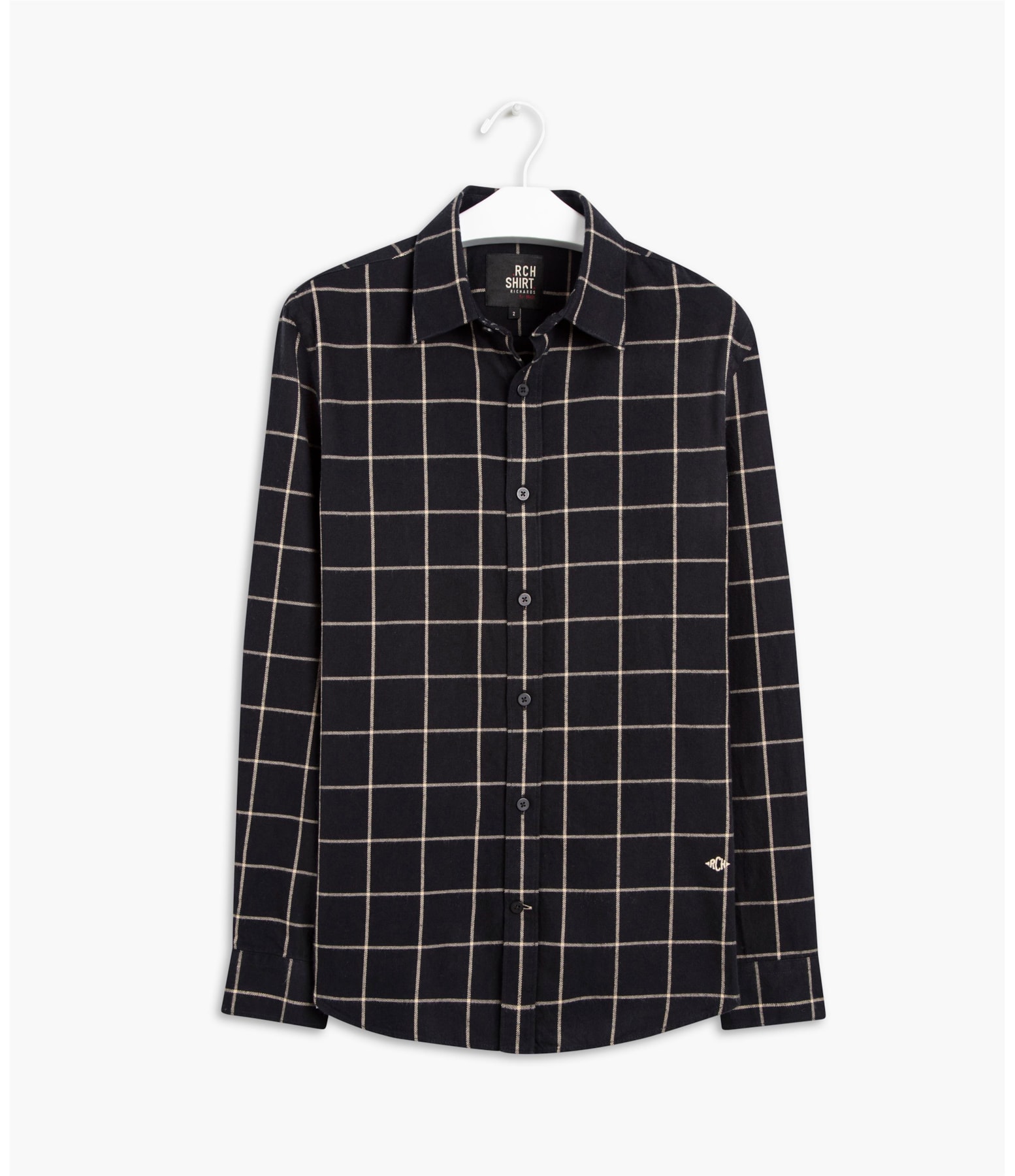 Camisa Saraiva Xadrez Ml Chumbo Mescla