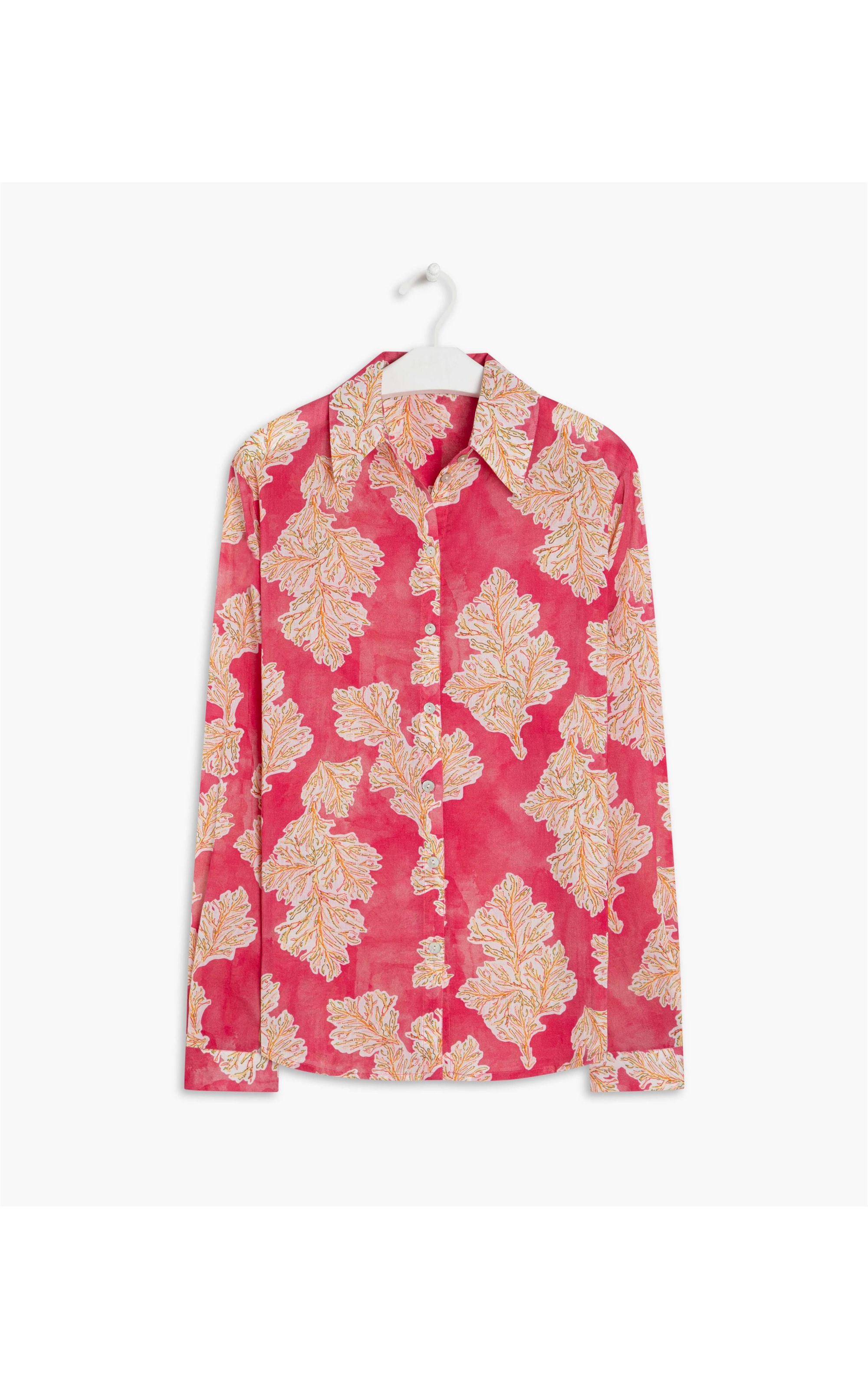Camisa Sardenha Algas Algodão Pink