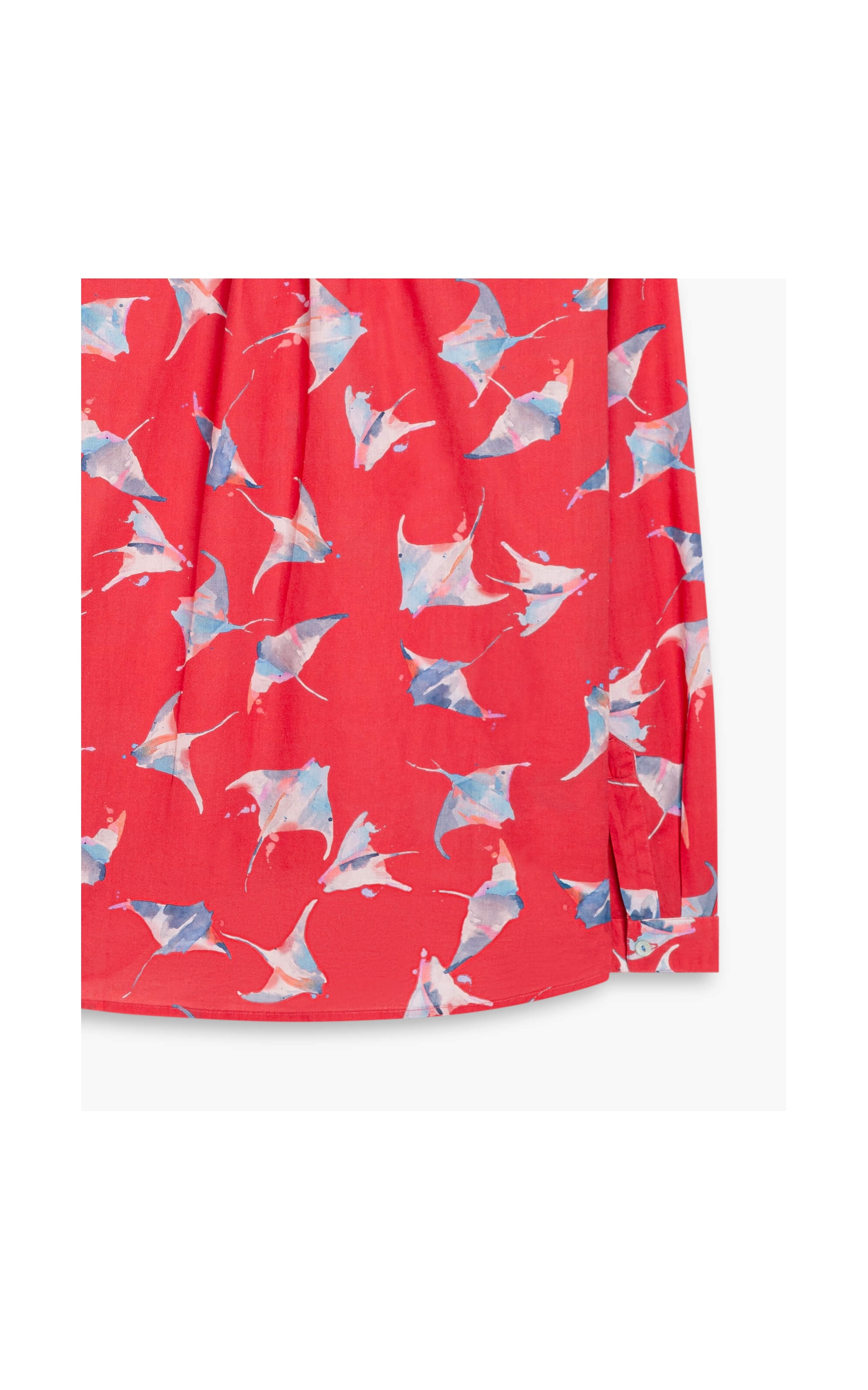 Camisa Sardenha Arraia Voil de Algodão Cereja