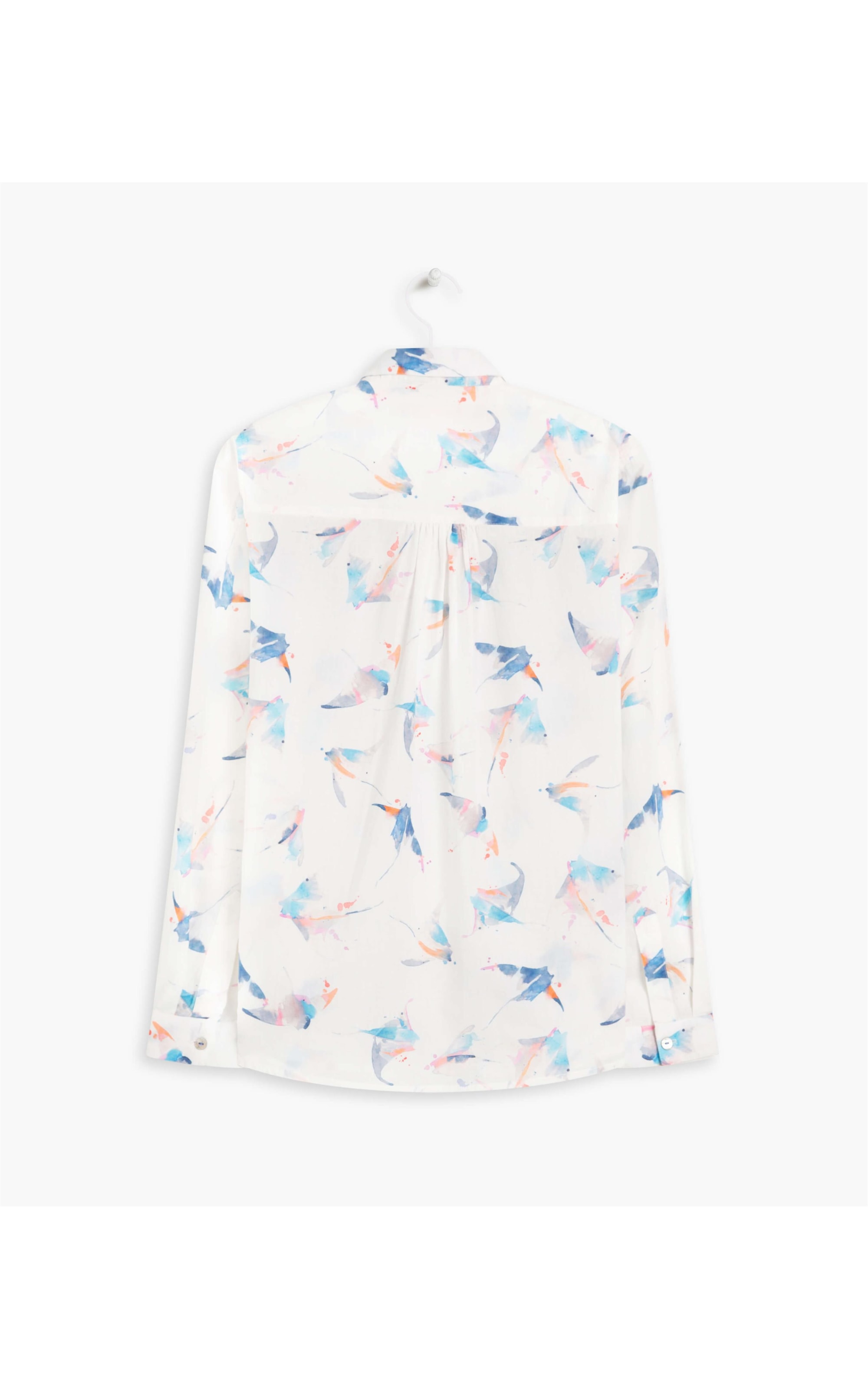 Camisa Sardenha Arraia Voil de Algodão Dark Navy
