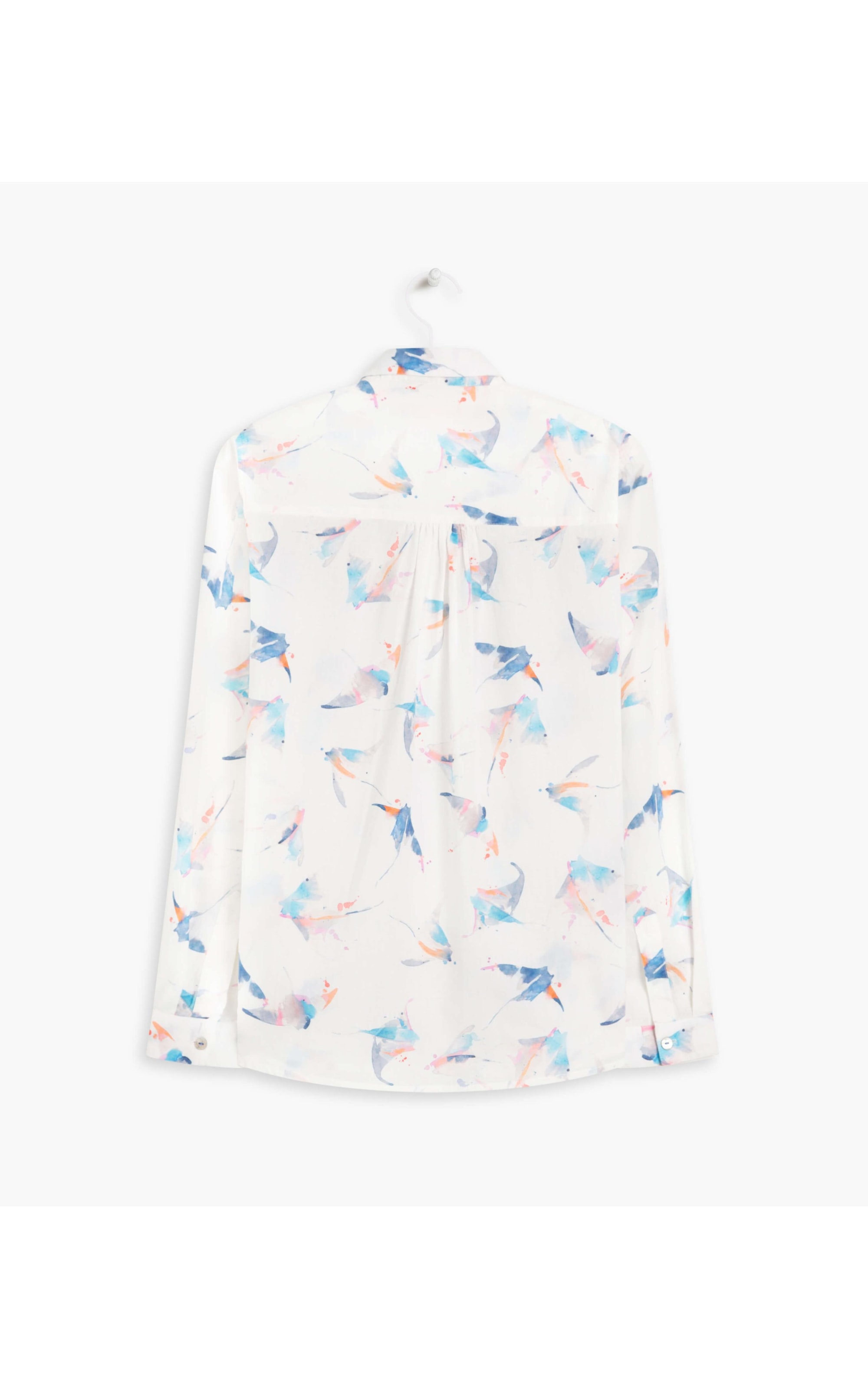 Camisa Sardenha Arraia Voil de Algodão Dark Navy