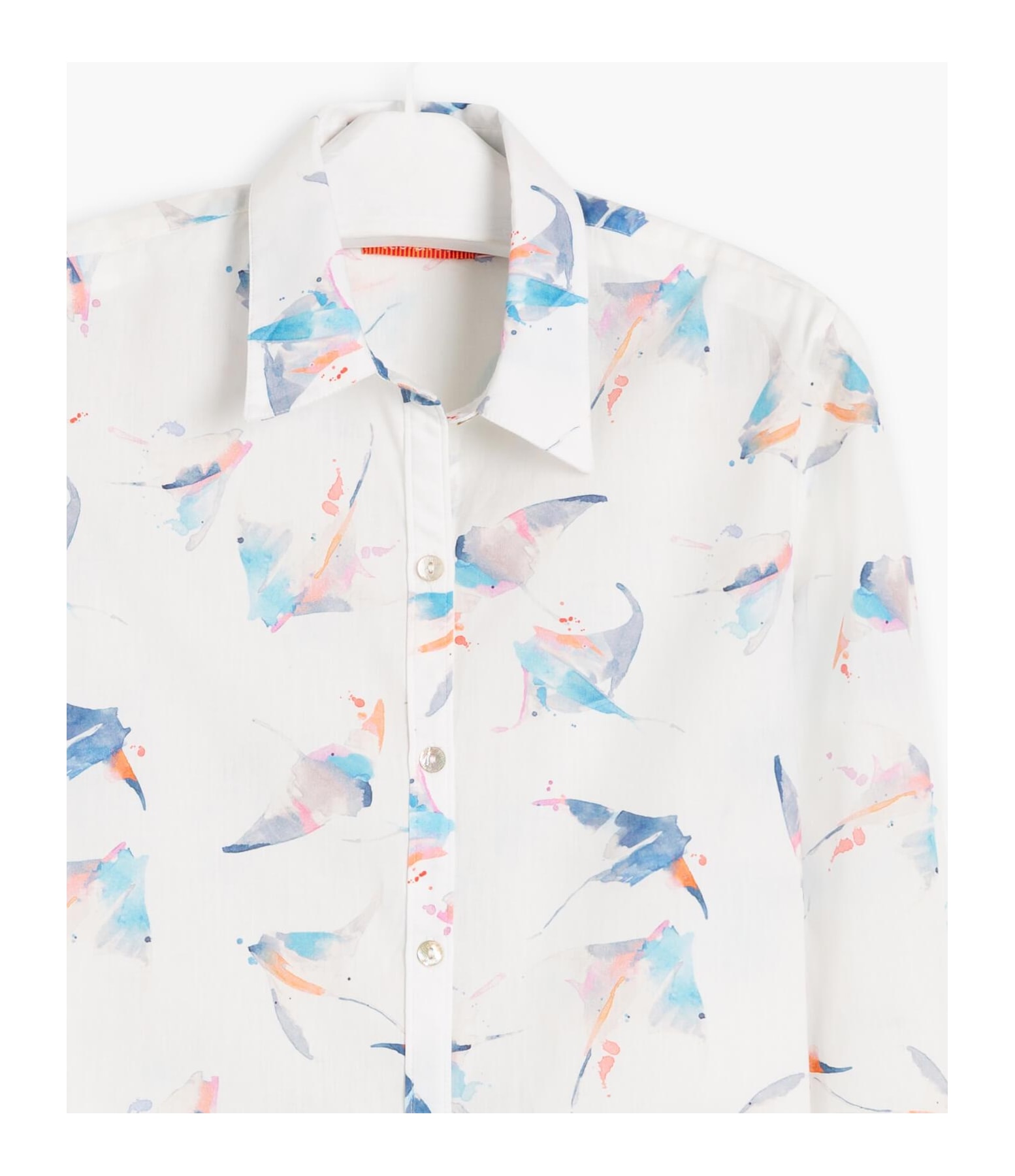 Camisa Sardenha Arraia Voil de Algodão Dark Navy
