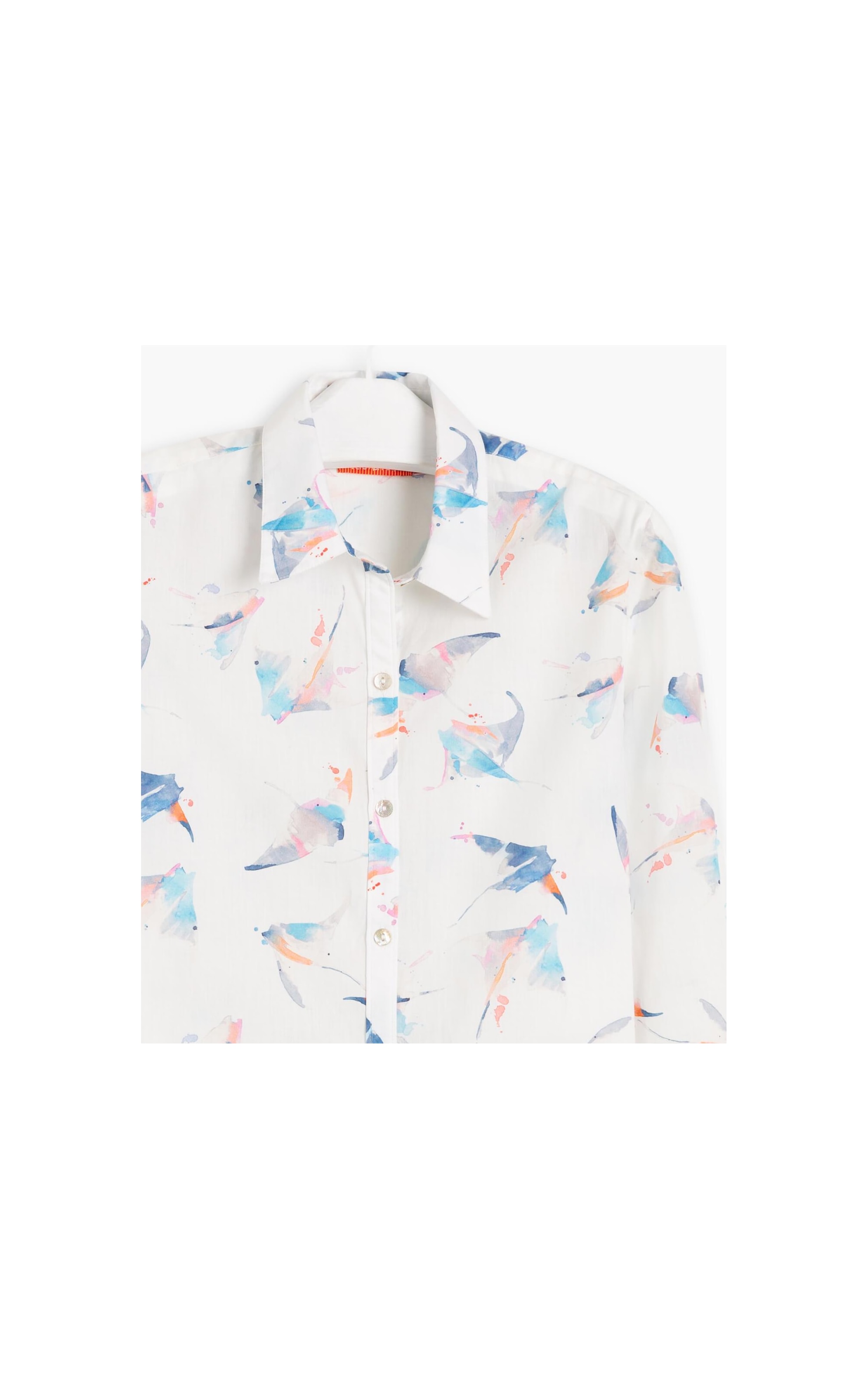 Camisa Sardenha Arraia Voil de Algodão Dark Navy