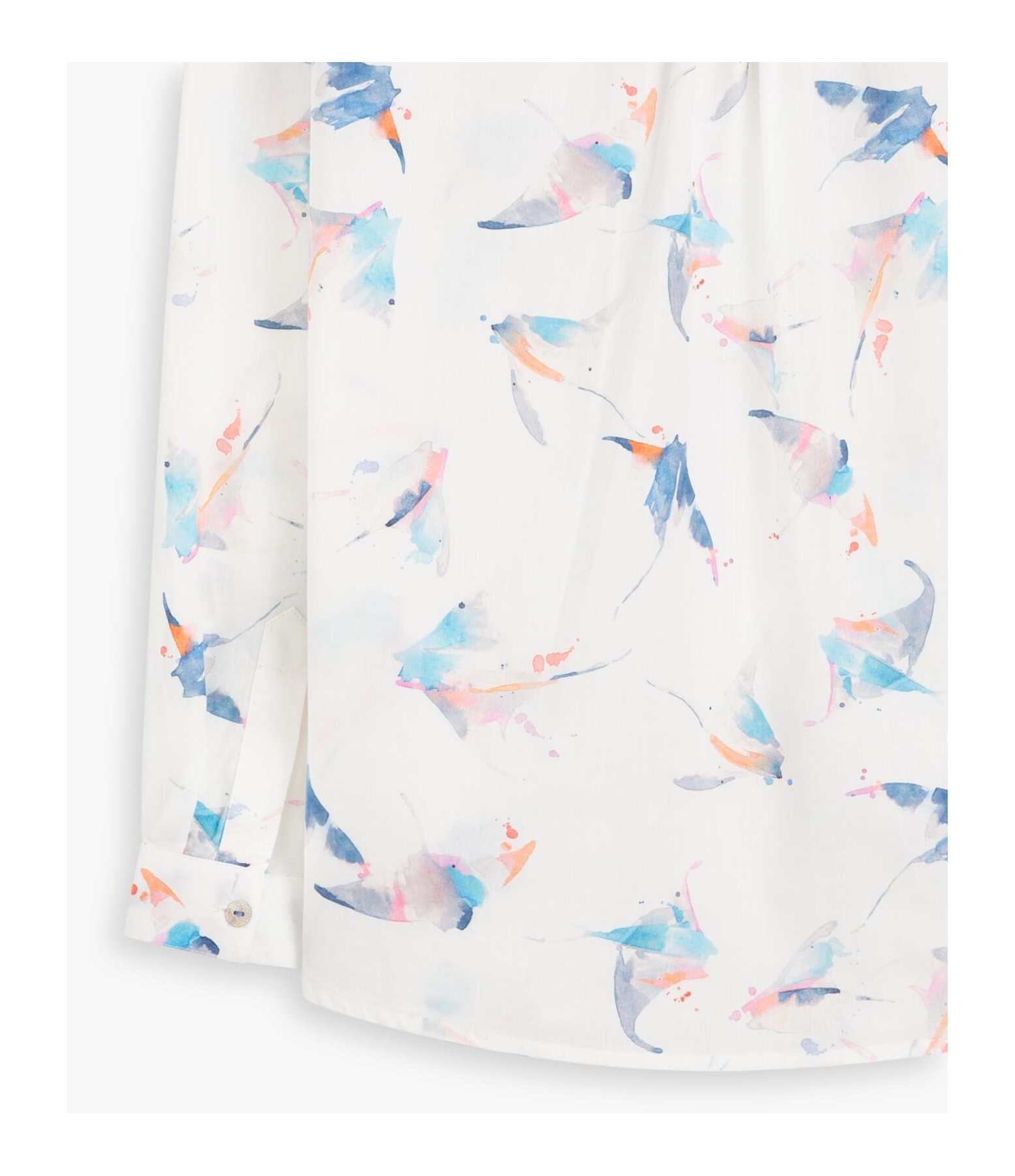 Camisa Sardenha Arraia Voil de Algodão Dark Navy