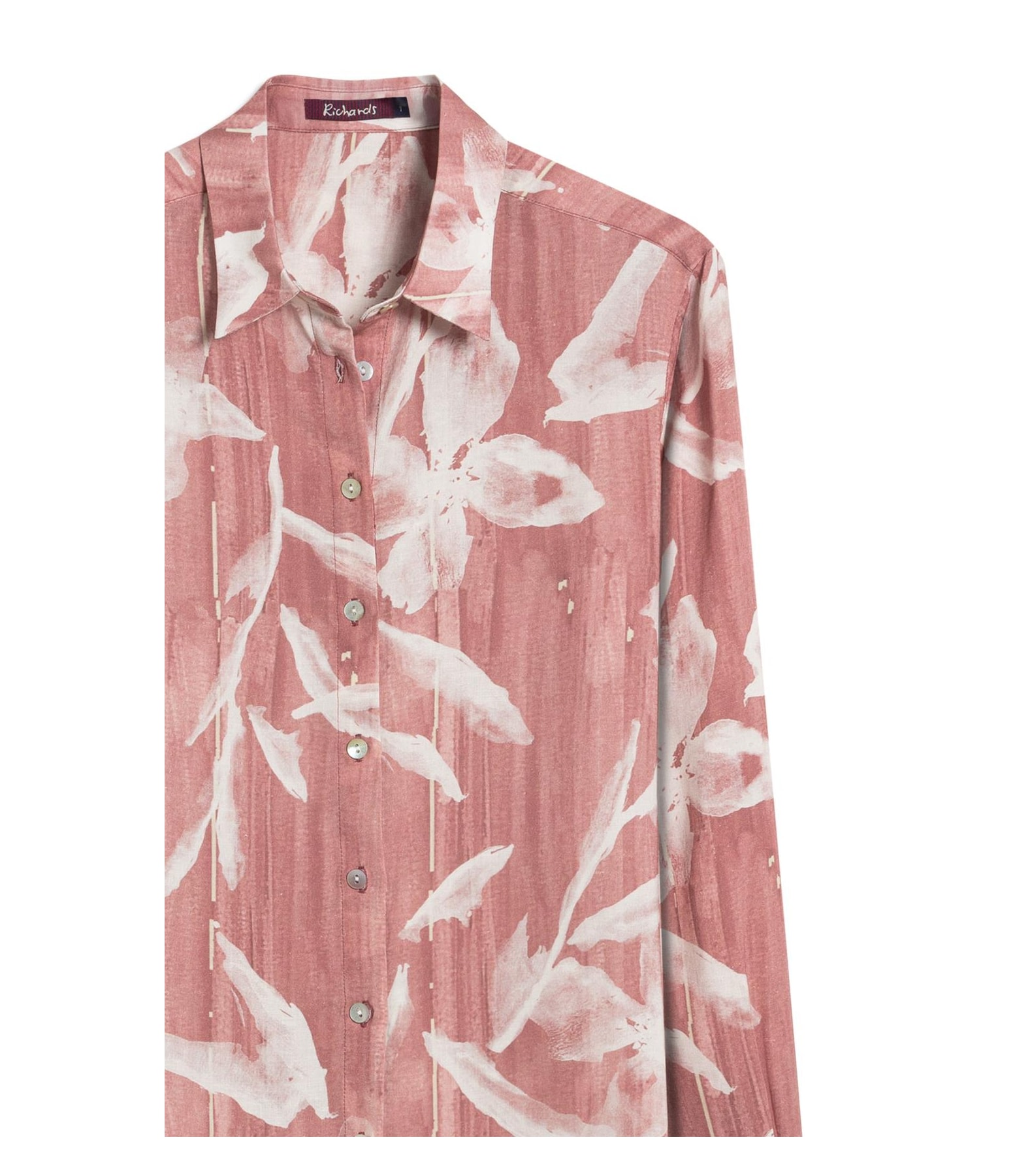 Camisa Sardenha Blossom Striped Linho Bl Terra