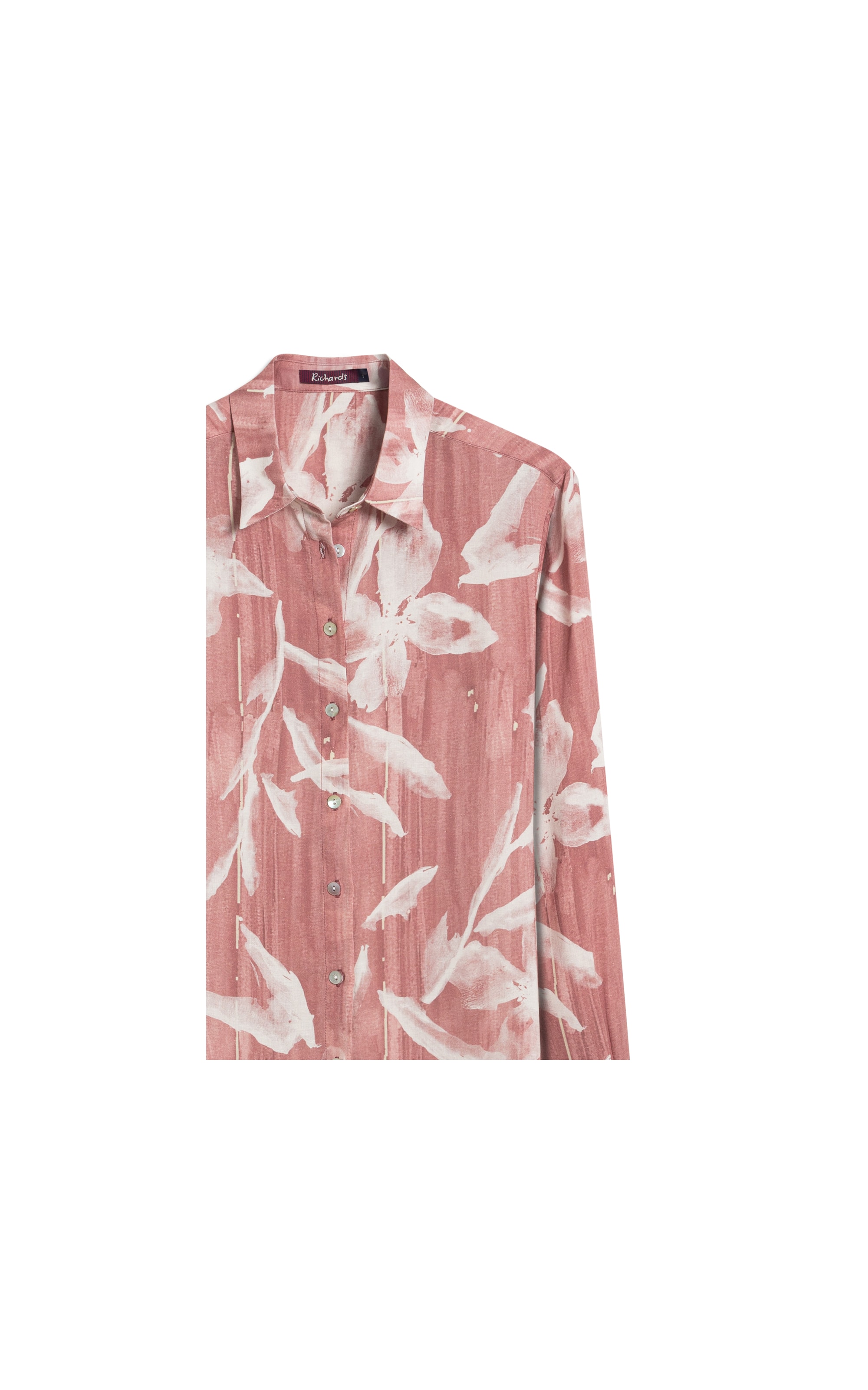 Camisa Sardenha Blossom Striped Linho Bl Terra
