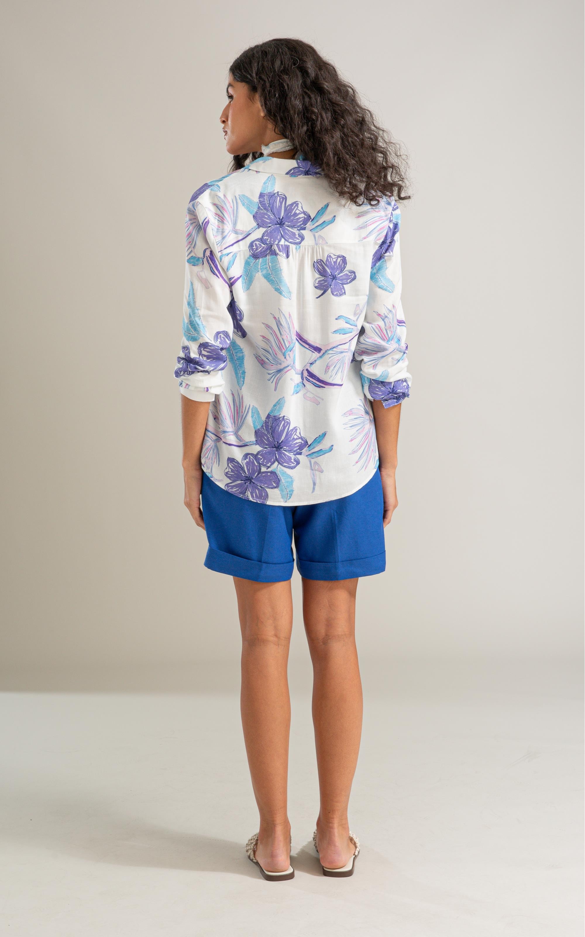 Camisa Sardenha Caete Linho Blend Branco