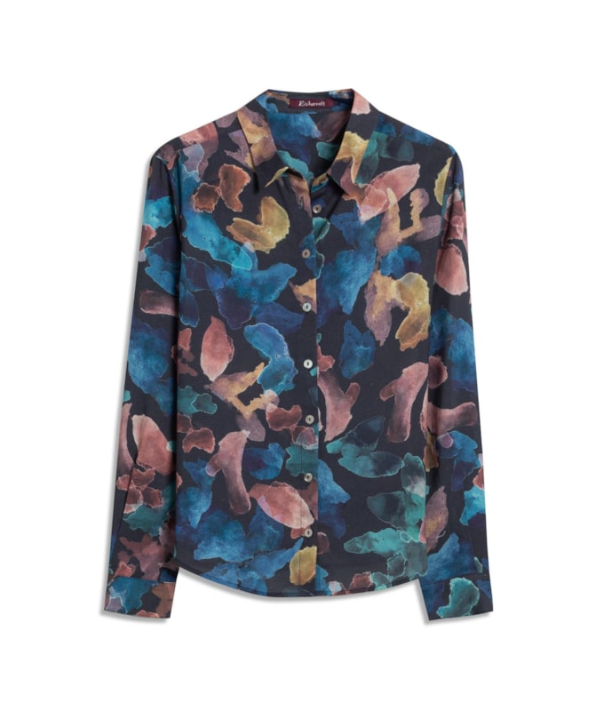 Camisa Sardenha Colore Linho Blend Dark Navy