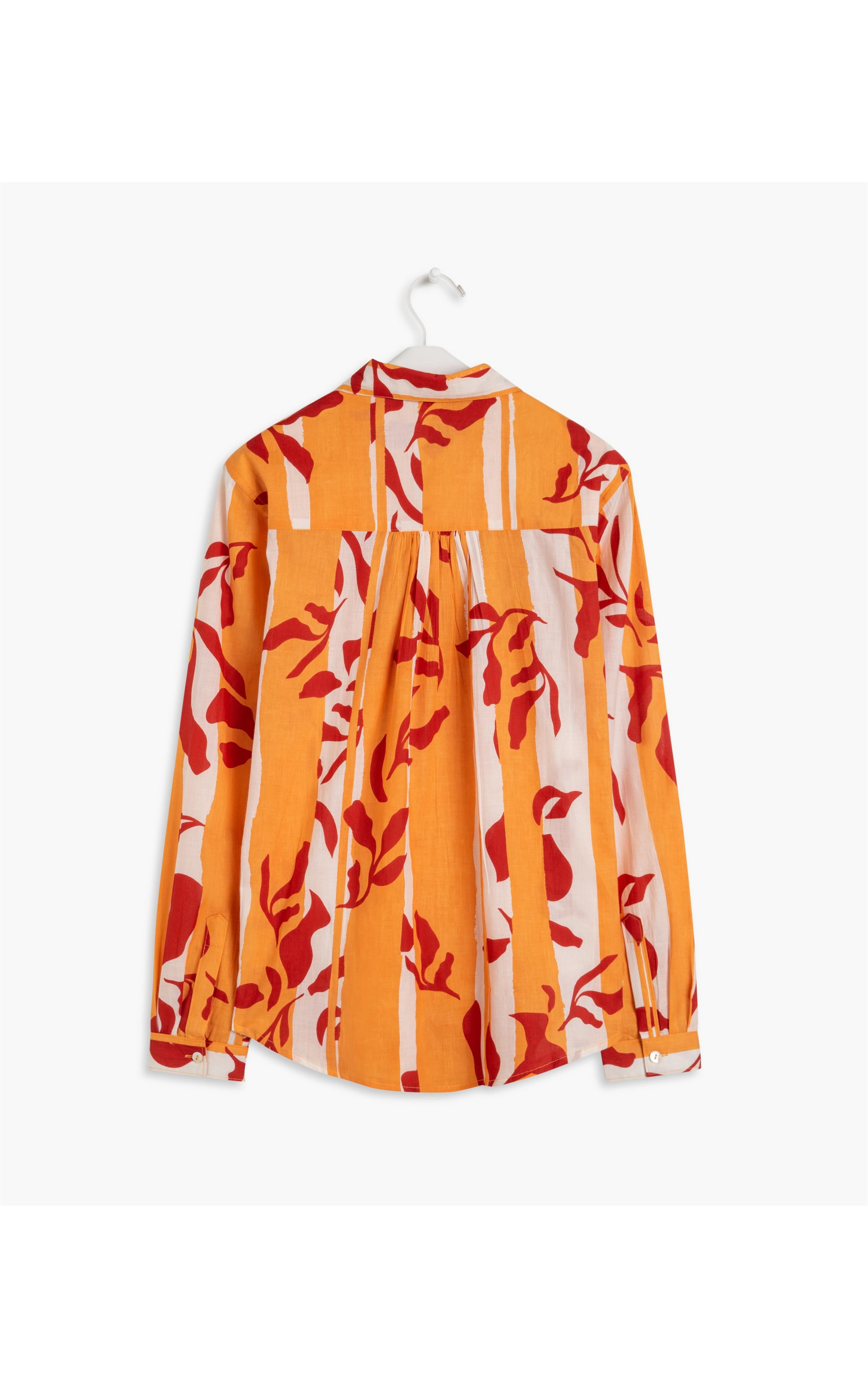 Camisa Sardenha Elementos Voil Ml Laranja