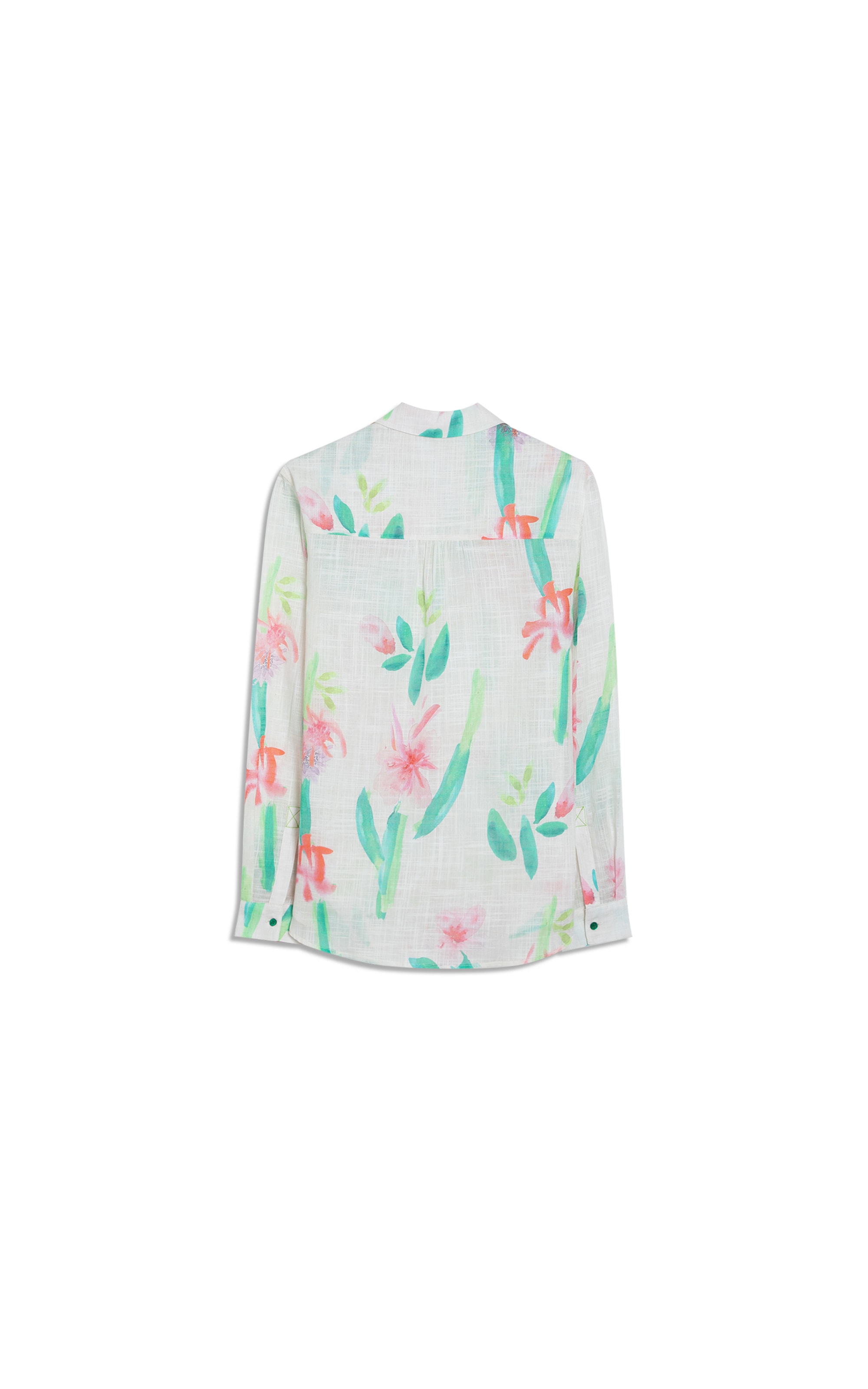Camisa Sardenha Florish Algodao Areia