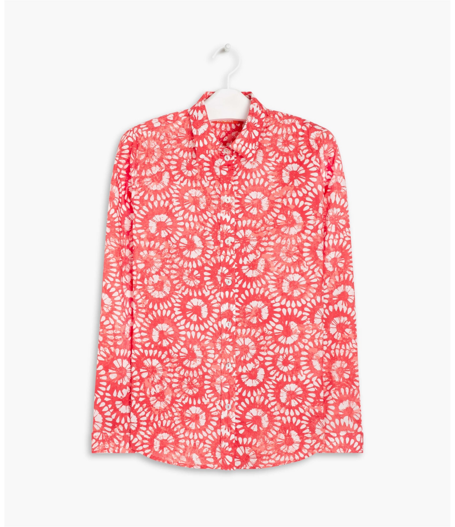 Camisa Sardenha Flortik Algodão Cereja