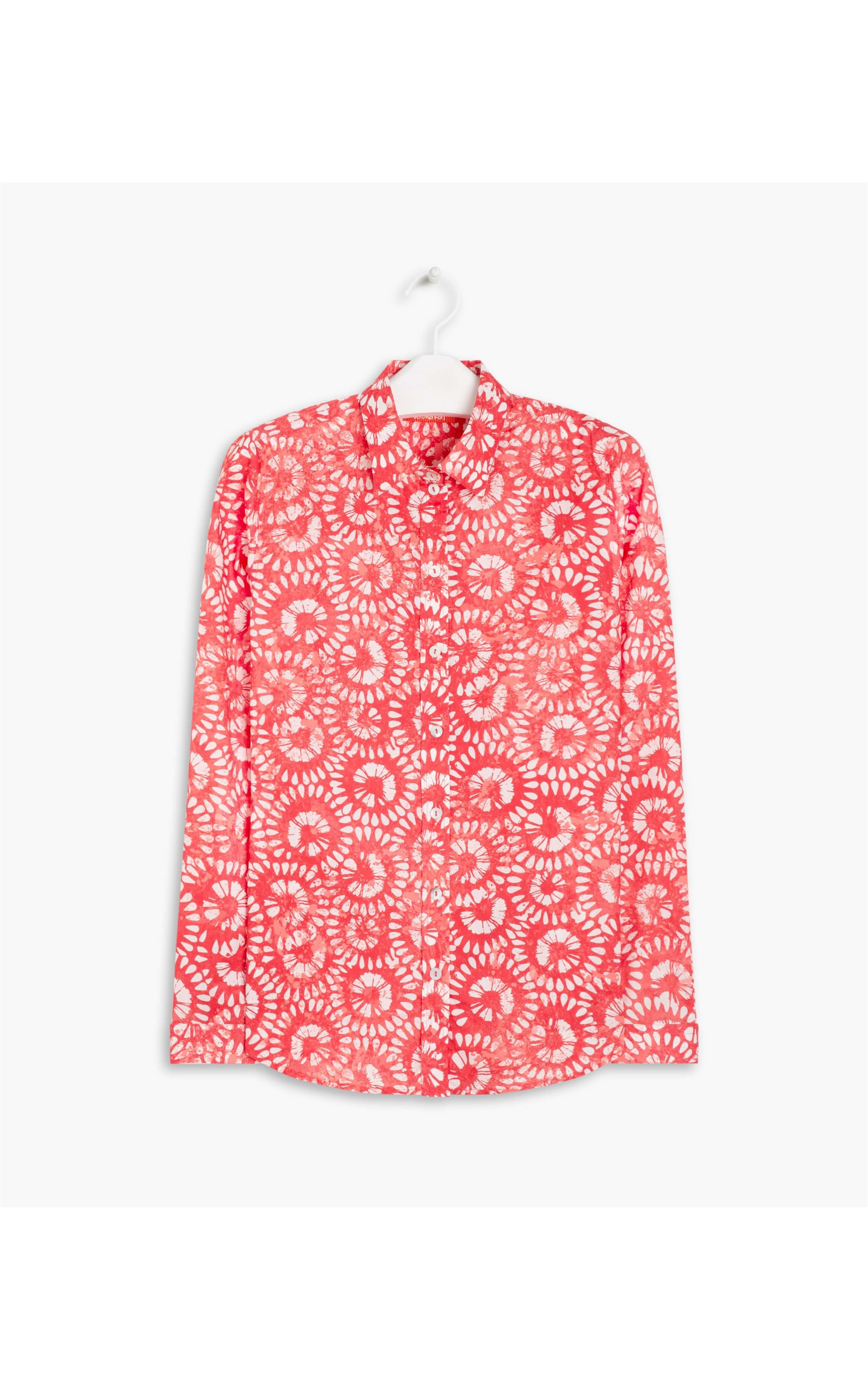 Camisa Sardenha Flortik Algodão Cereja