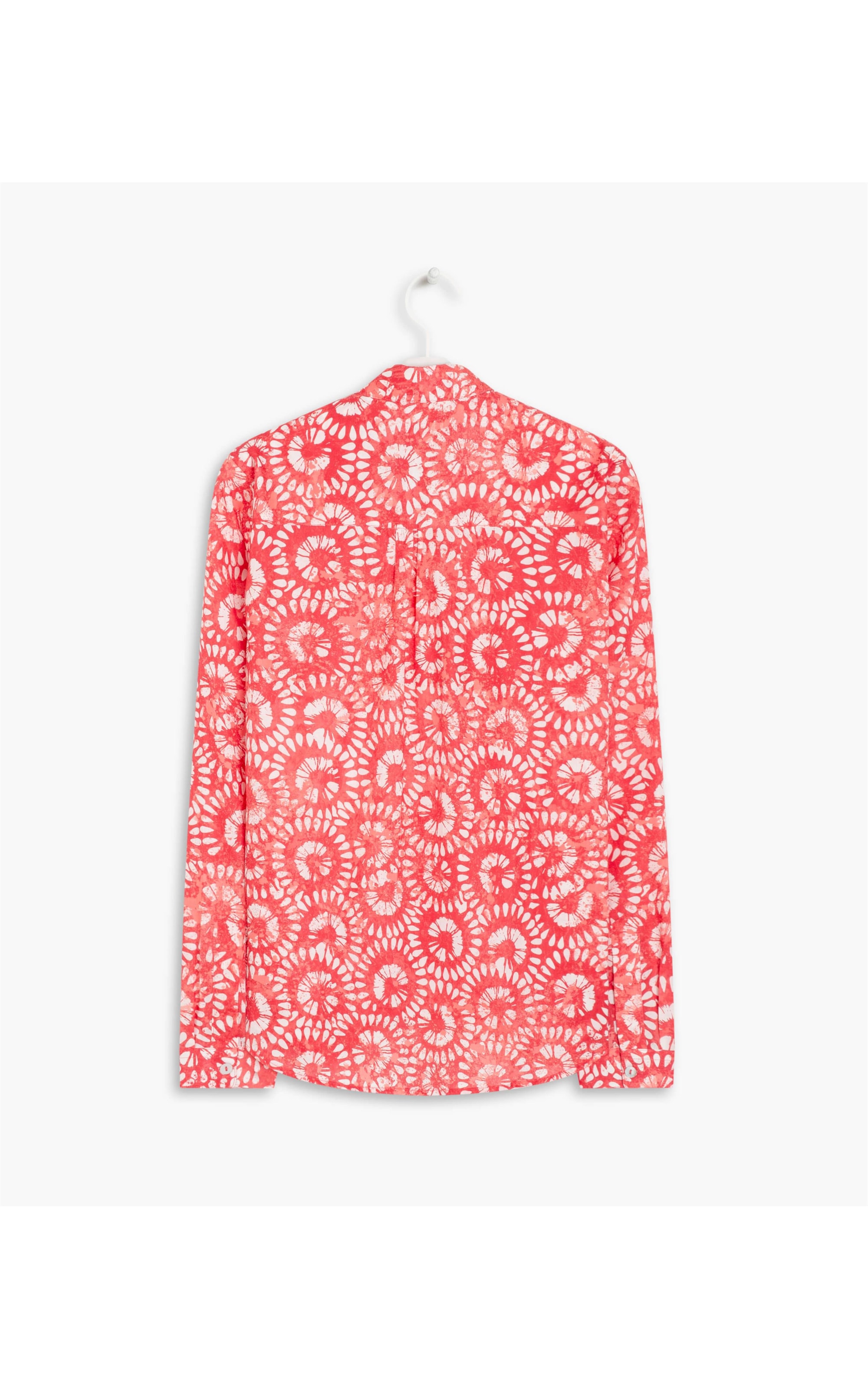 Camisa Sardenha Flortik Algodão Cereja