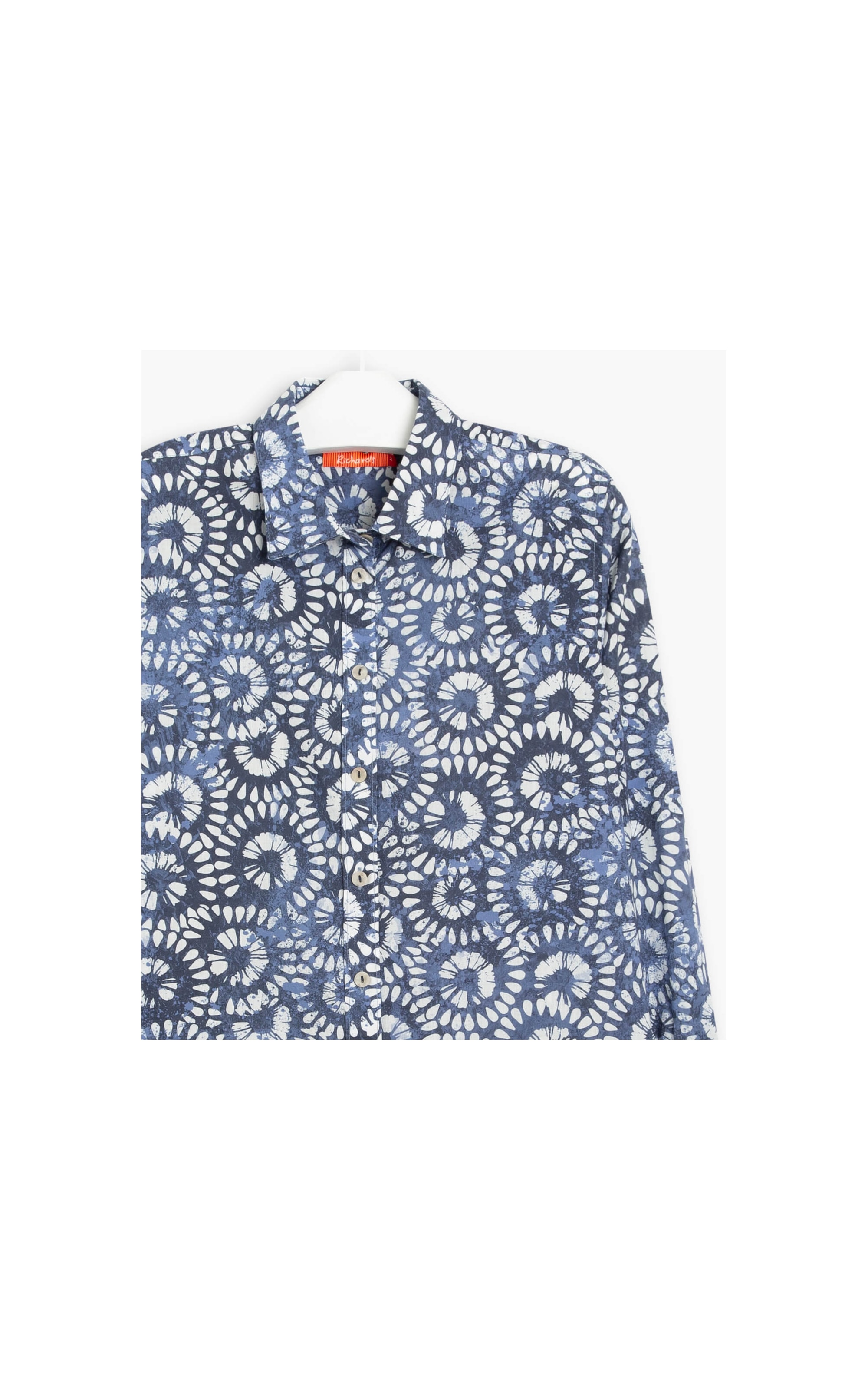 Camisa Sardenha Flortik Algodão Purple Blue